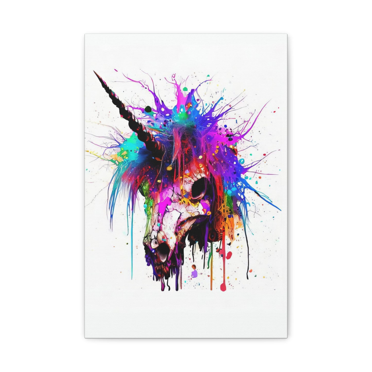 Unicorn Skull - Canvas Wall Art