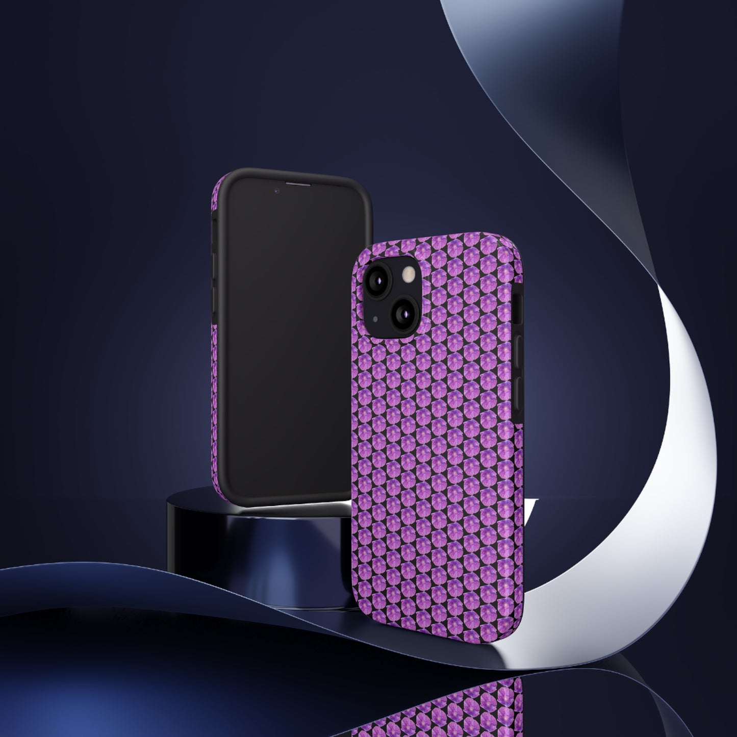 Purple Morning Glory Tough Phone Case