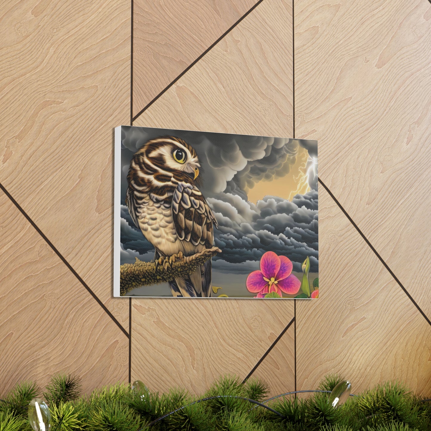 Hawaii Owl - Canvas Wall Art