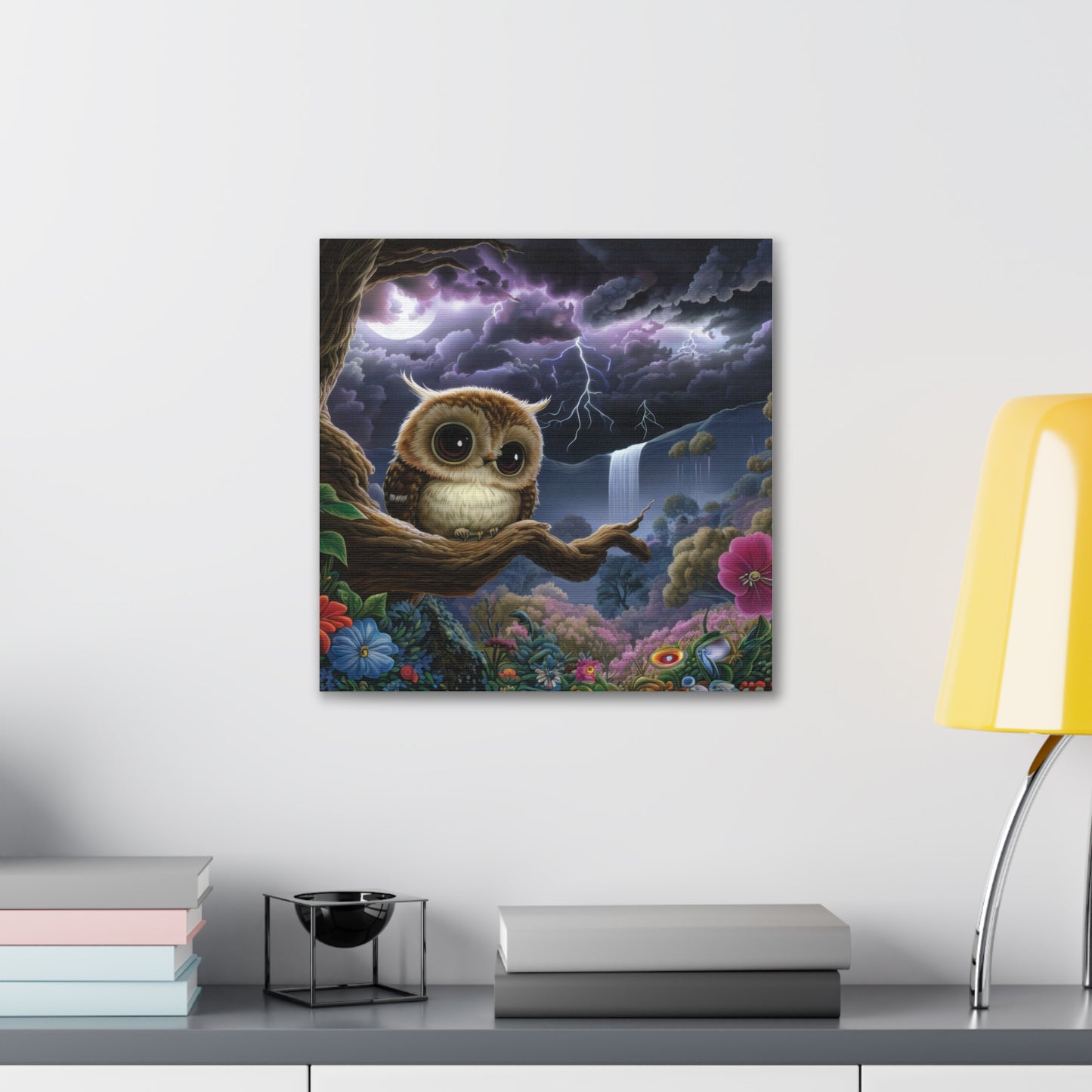 Rhode Island Owl - Canvas Wall Art