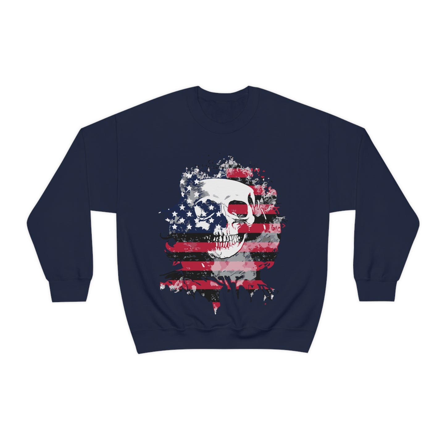 Skull and Flag Unisex Heavy Blend™ Crewneck Sweatshirt