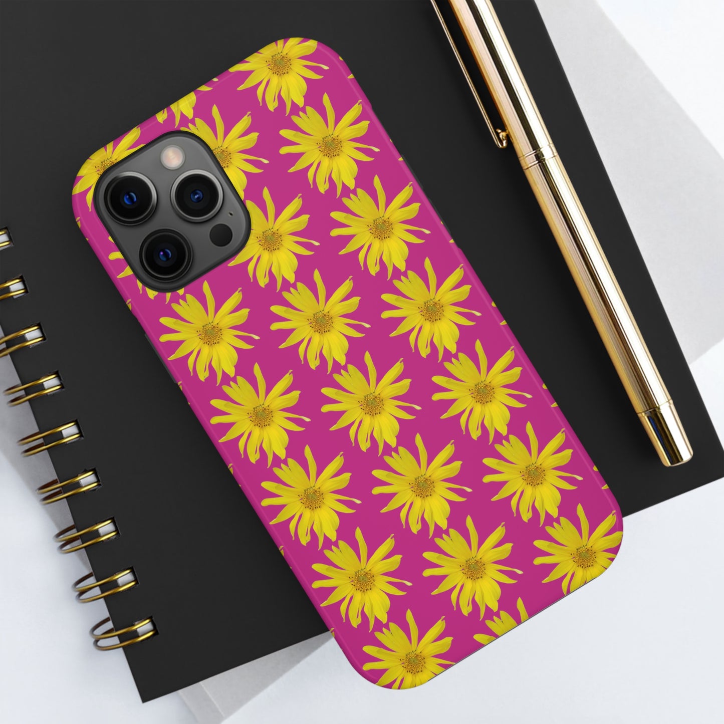 Wild Sunflower Pink Tough Phone Case