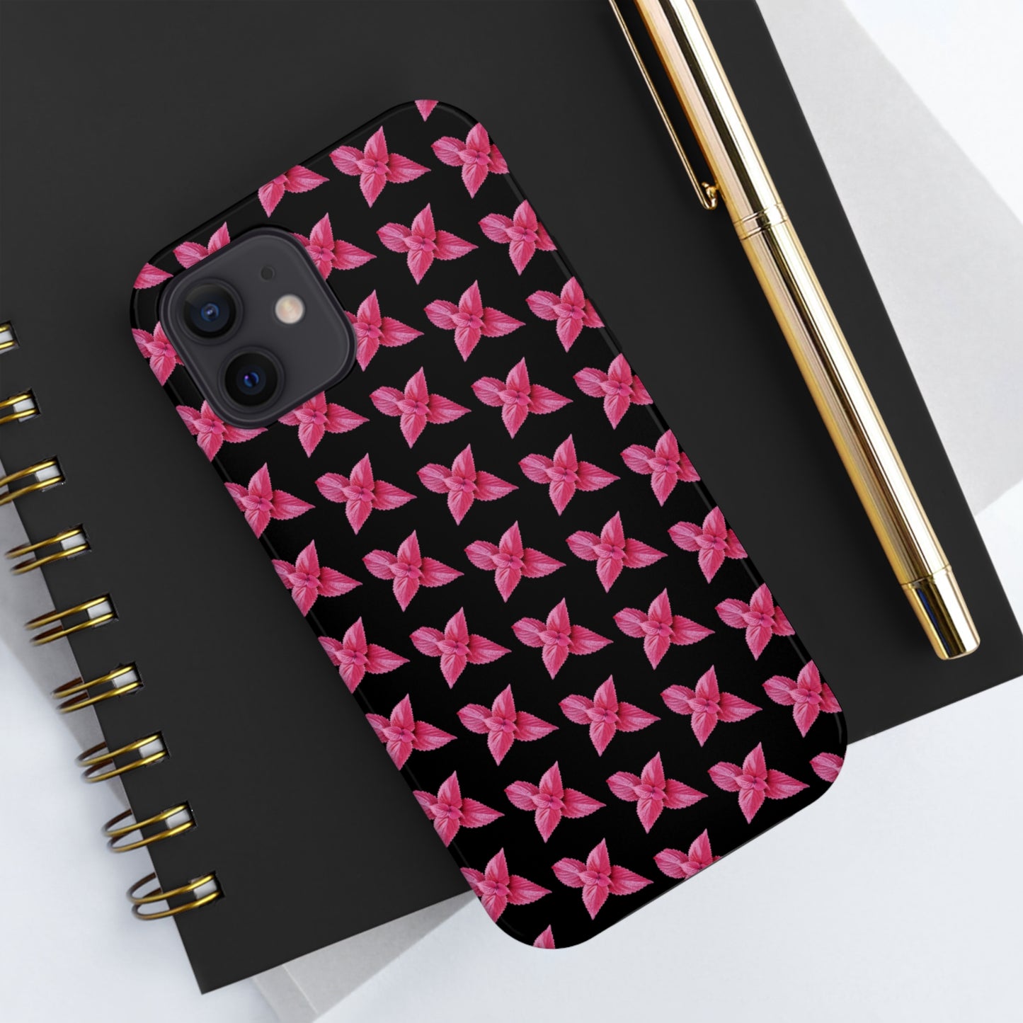 Coleus Black Tough Phone Case