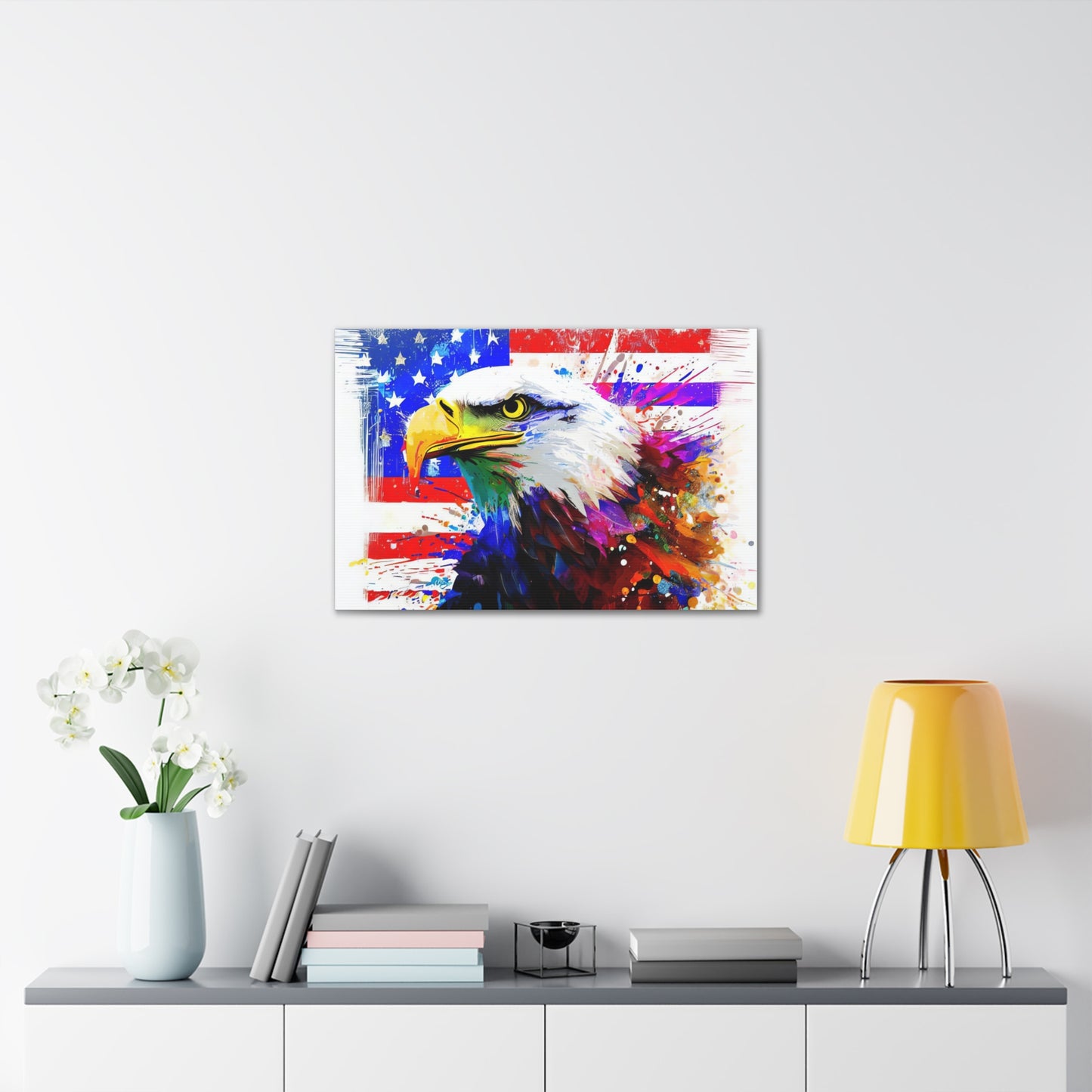 American Eagle Flag  - Canvas Wall Art