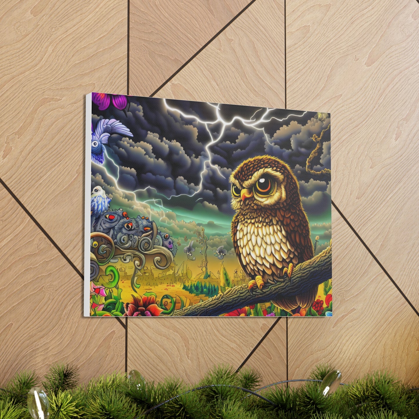 Oklahoma Owl - Canvas Wall Art