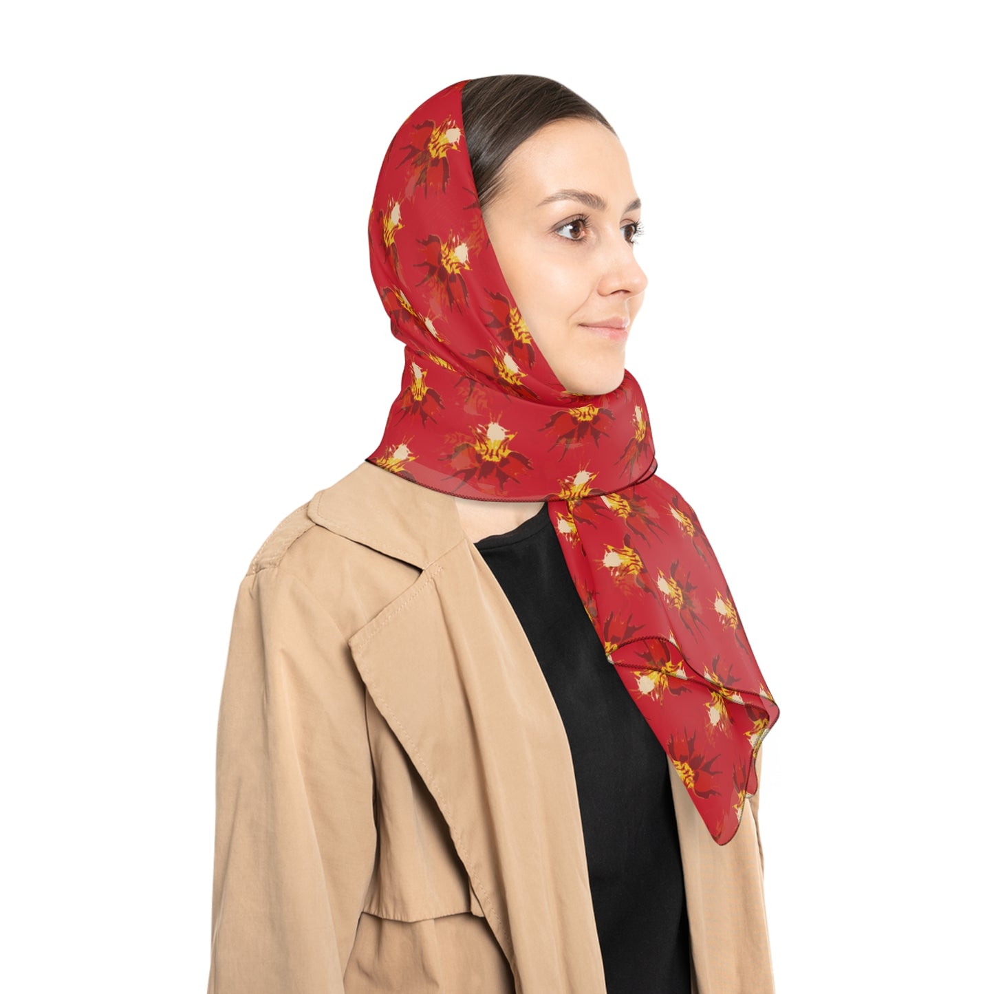 Orchid Sepal Poly Scarf