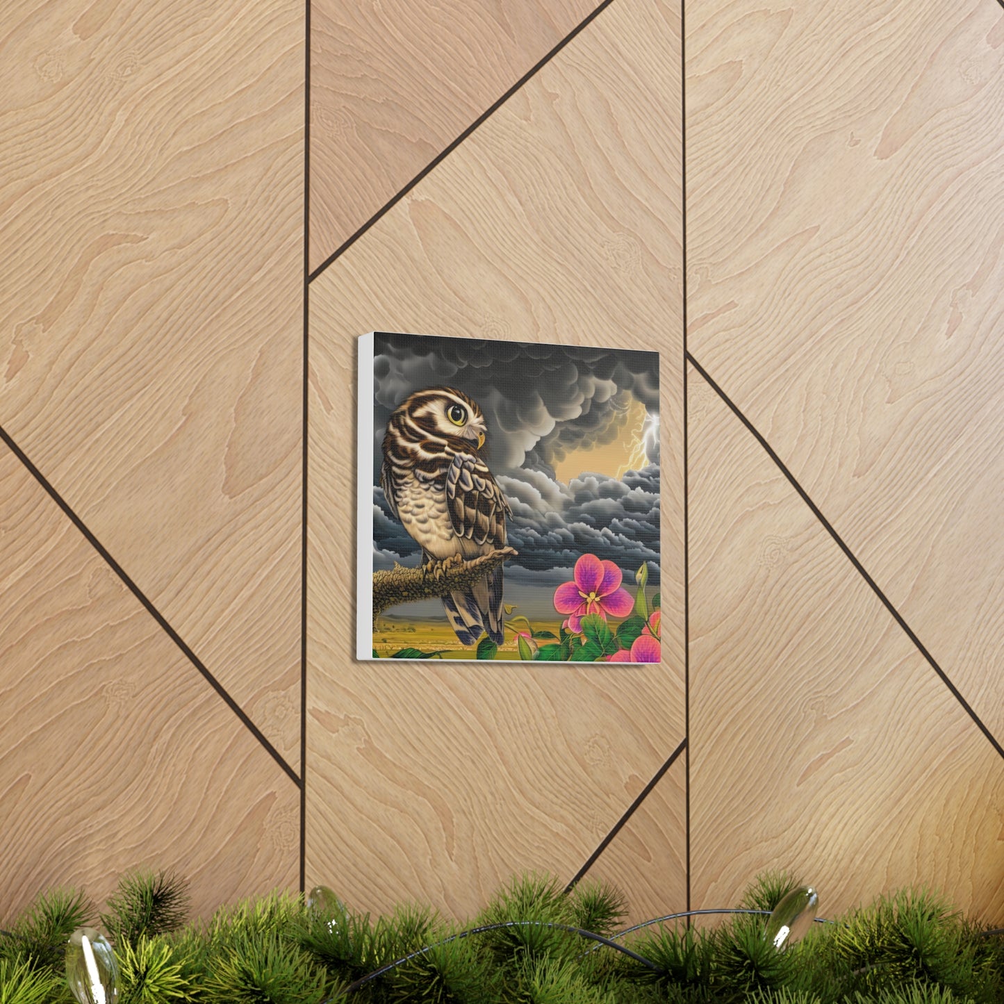 Hawaii Owl - Canvas Wall Art