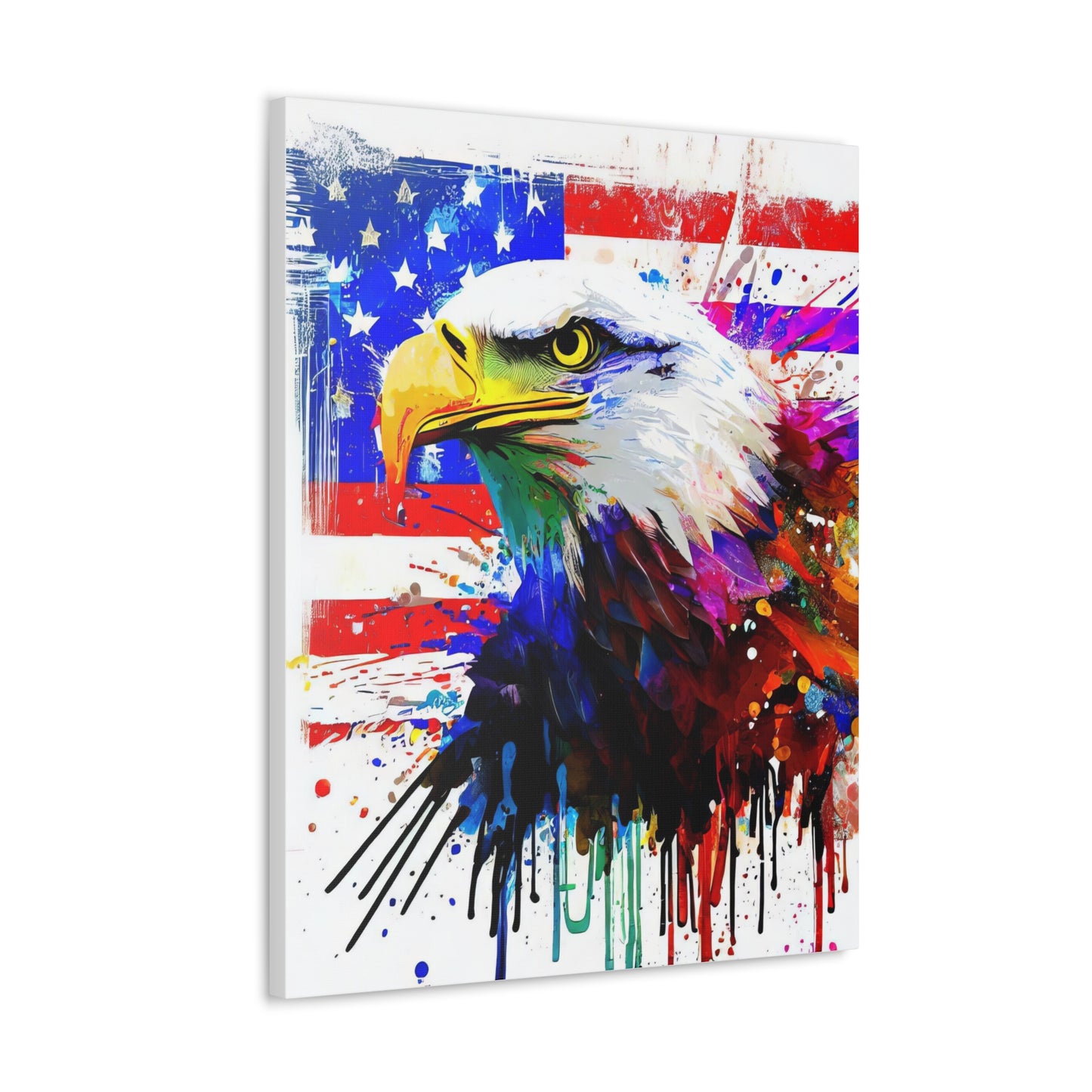 American Eagle Flag  - Canvas Wall Art