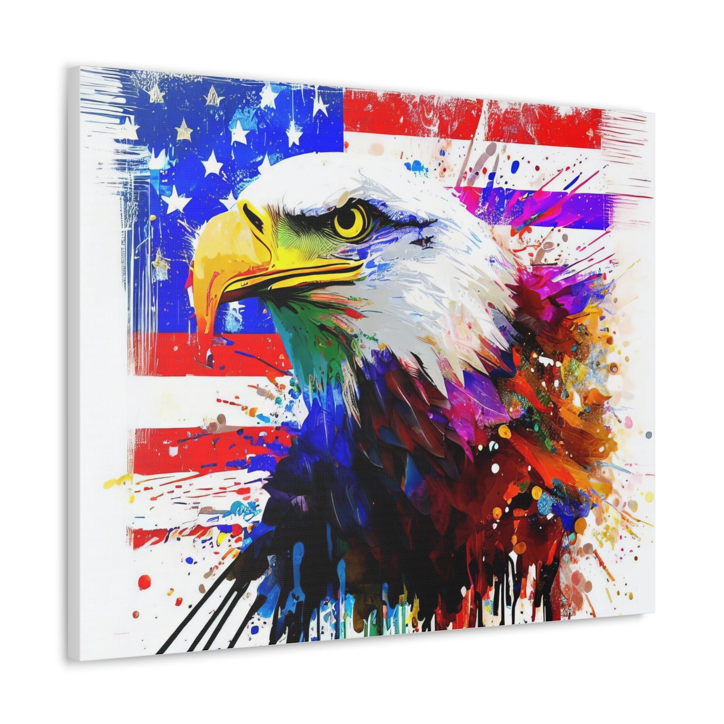 American Eagle Flag  - Canvas Wall Art