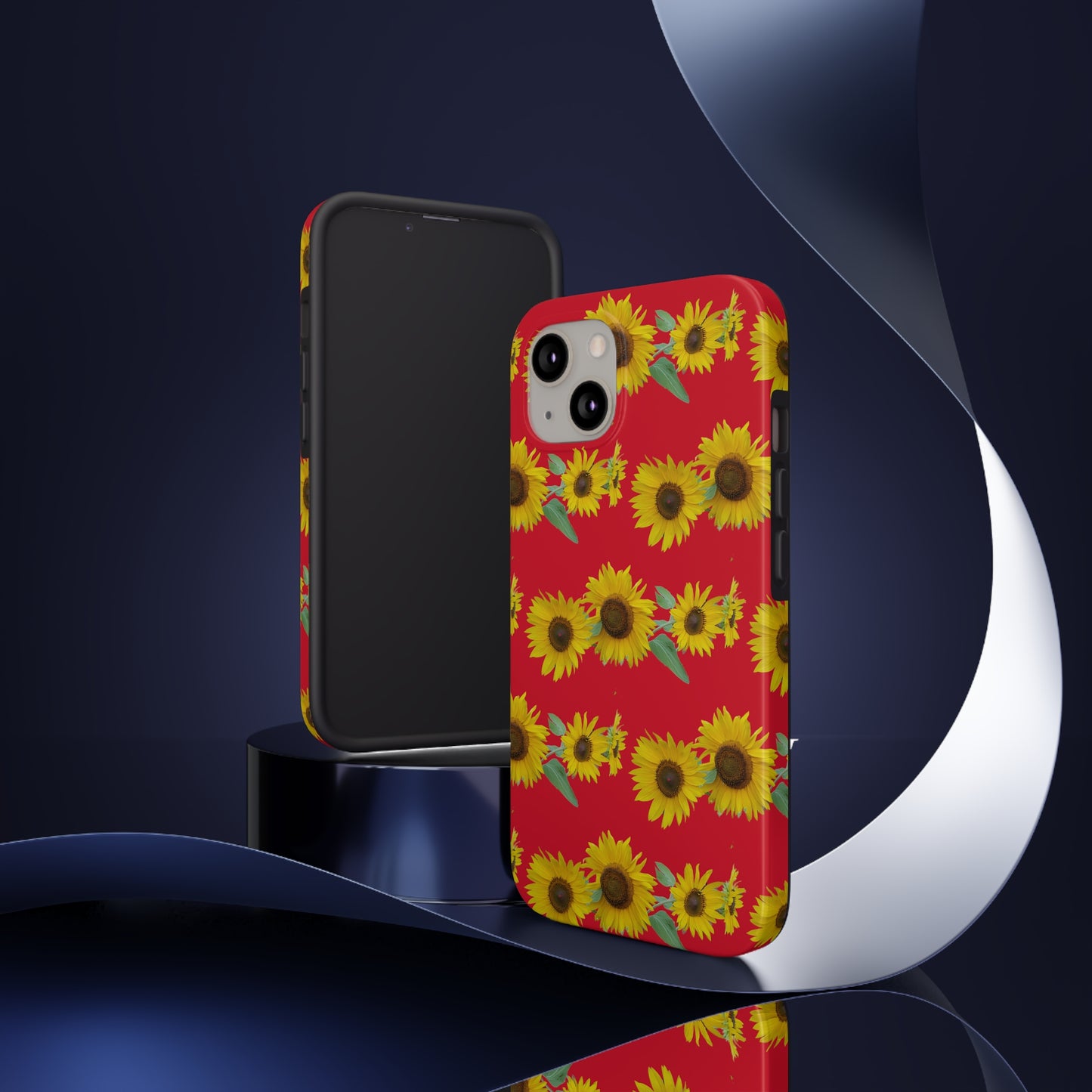 Sunflower Cluster RedTough Phone Case