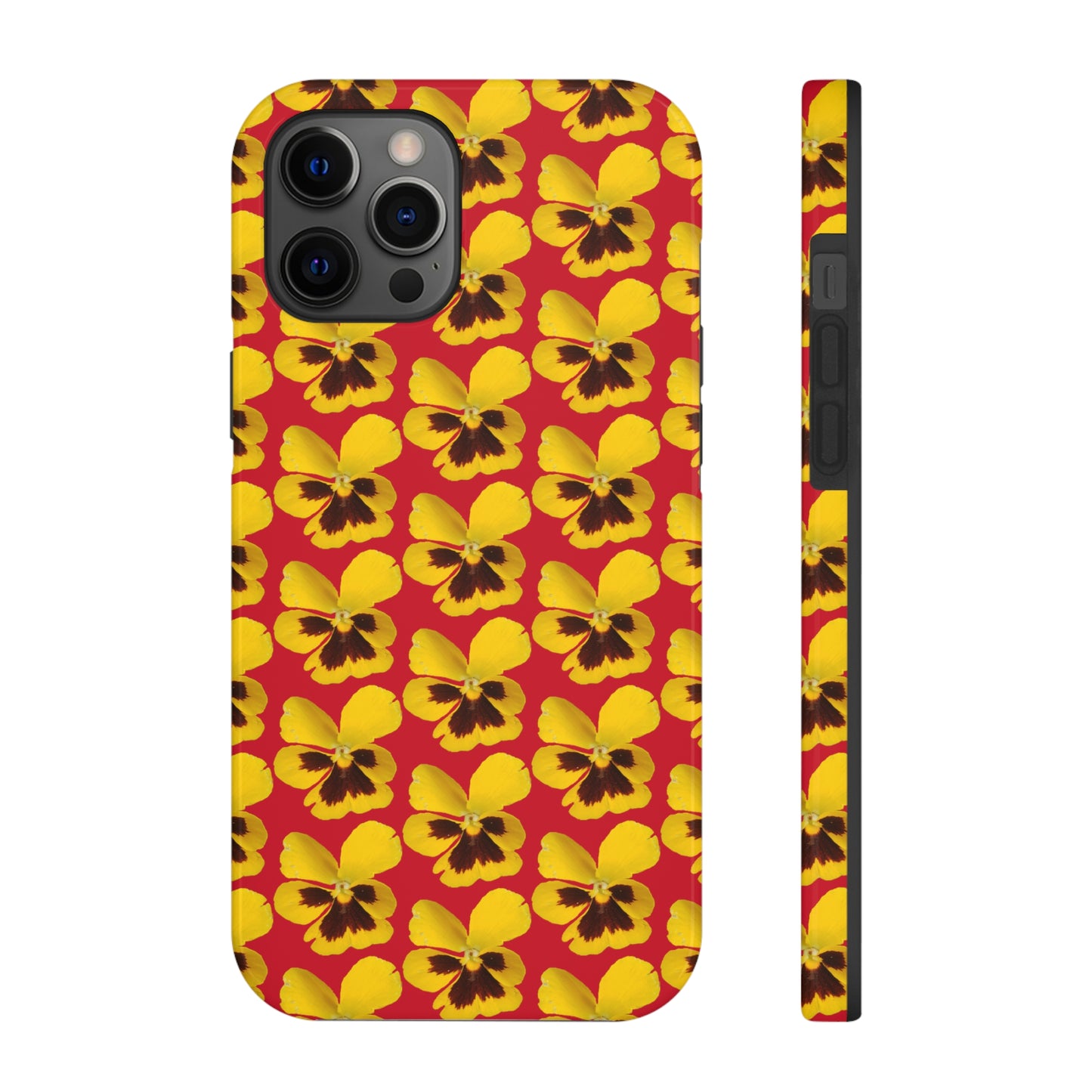 Yellow Pansy Red Tough Phone Case