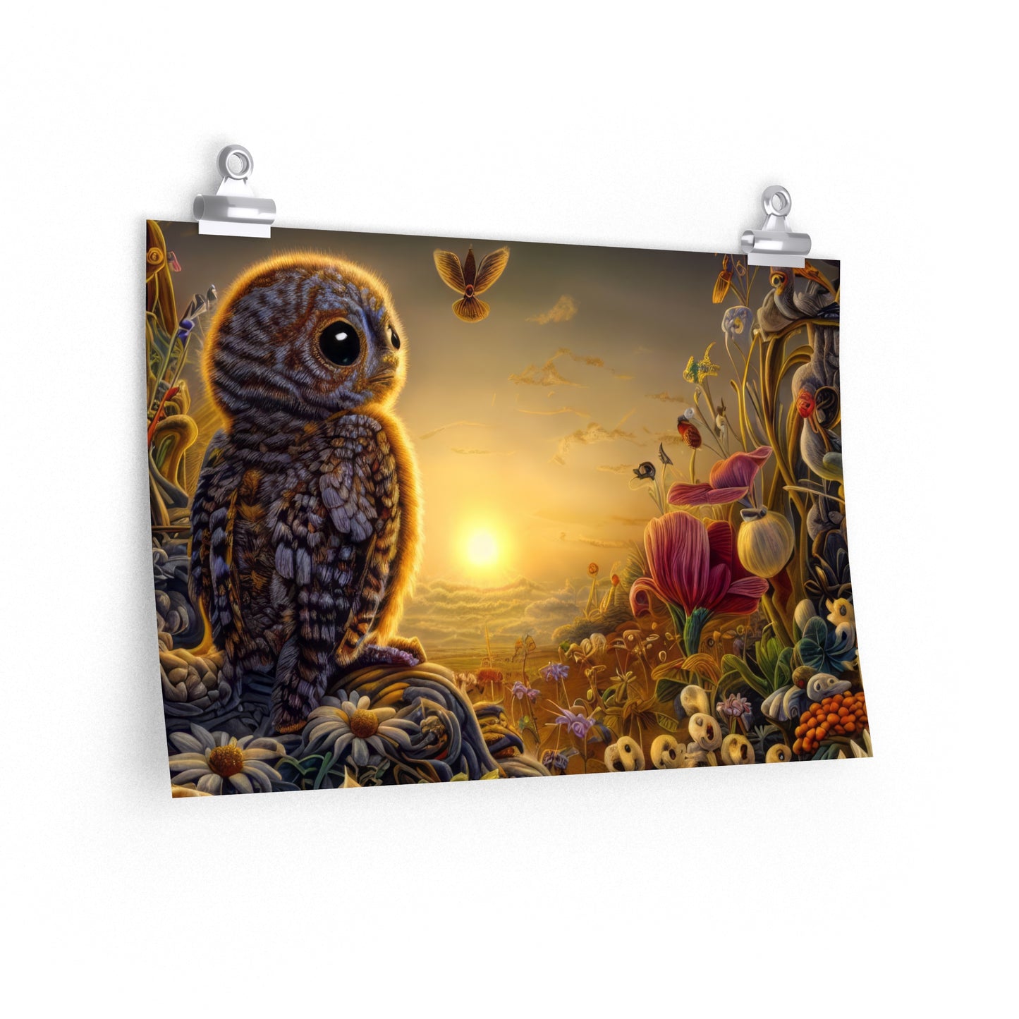 Ajax Owl - Premium Matte horizontal poster