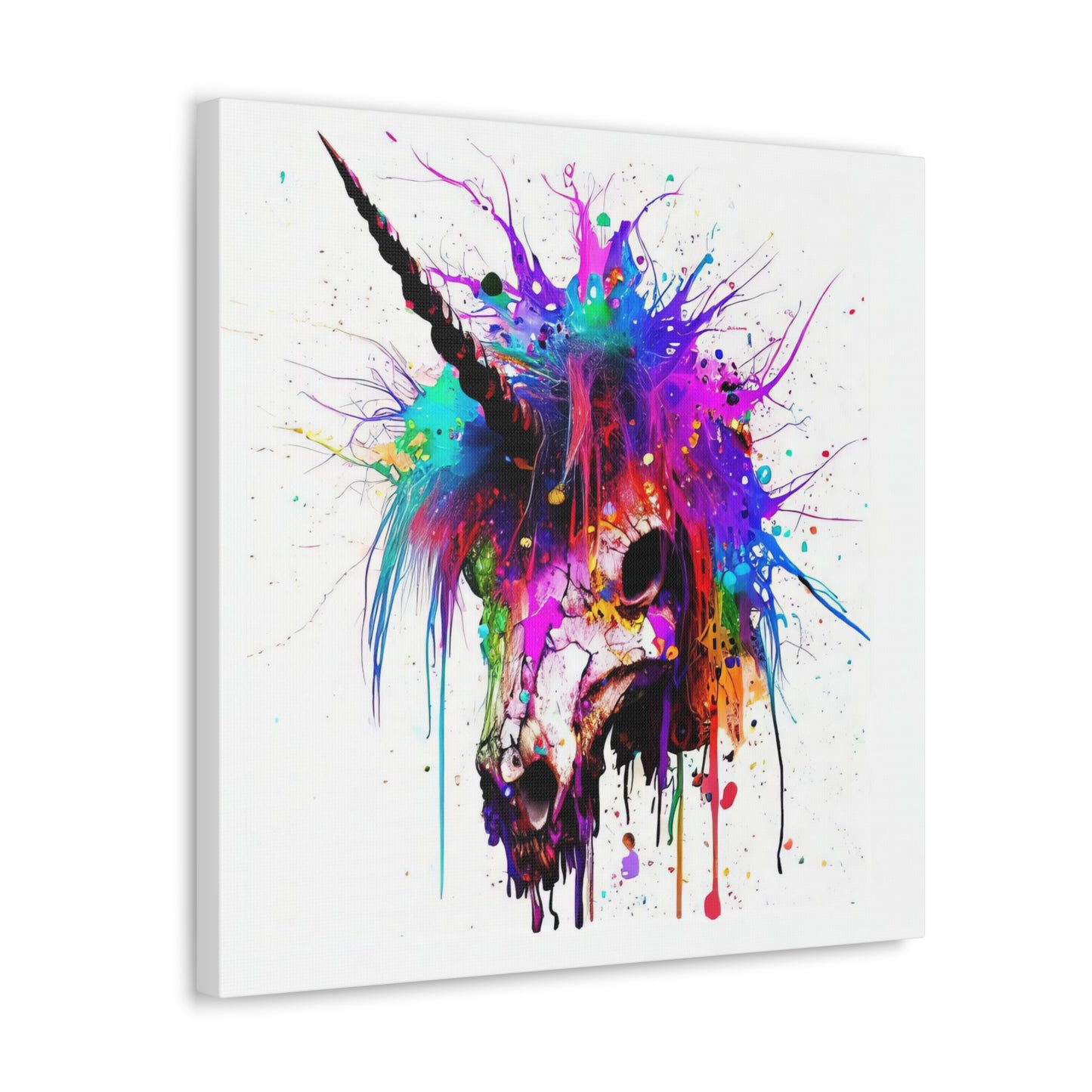 Unicorn Skull - Canvas Wall Art