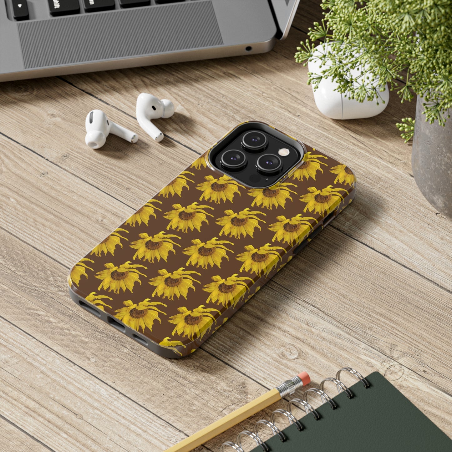 Fall Sunflower Brown Tough Phone Case