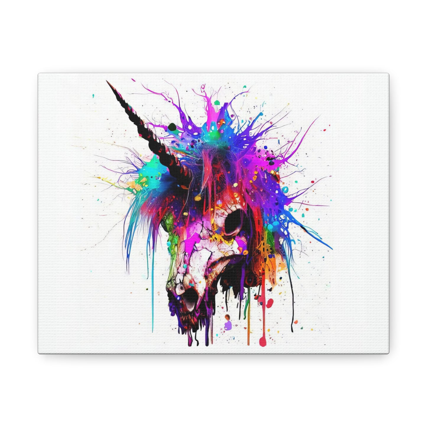 Unicorn Skull - Canvas Wall Art