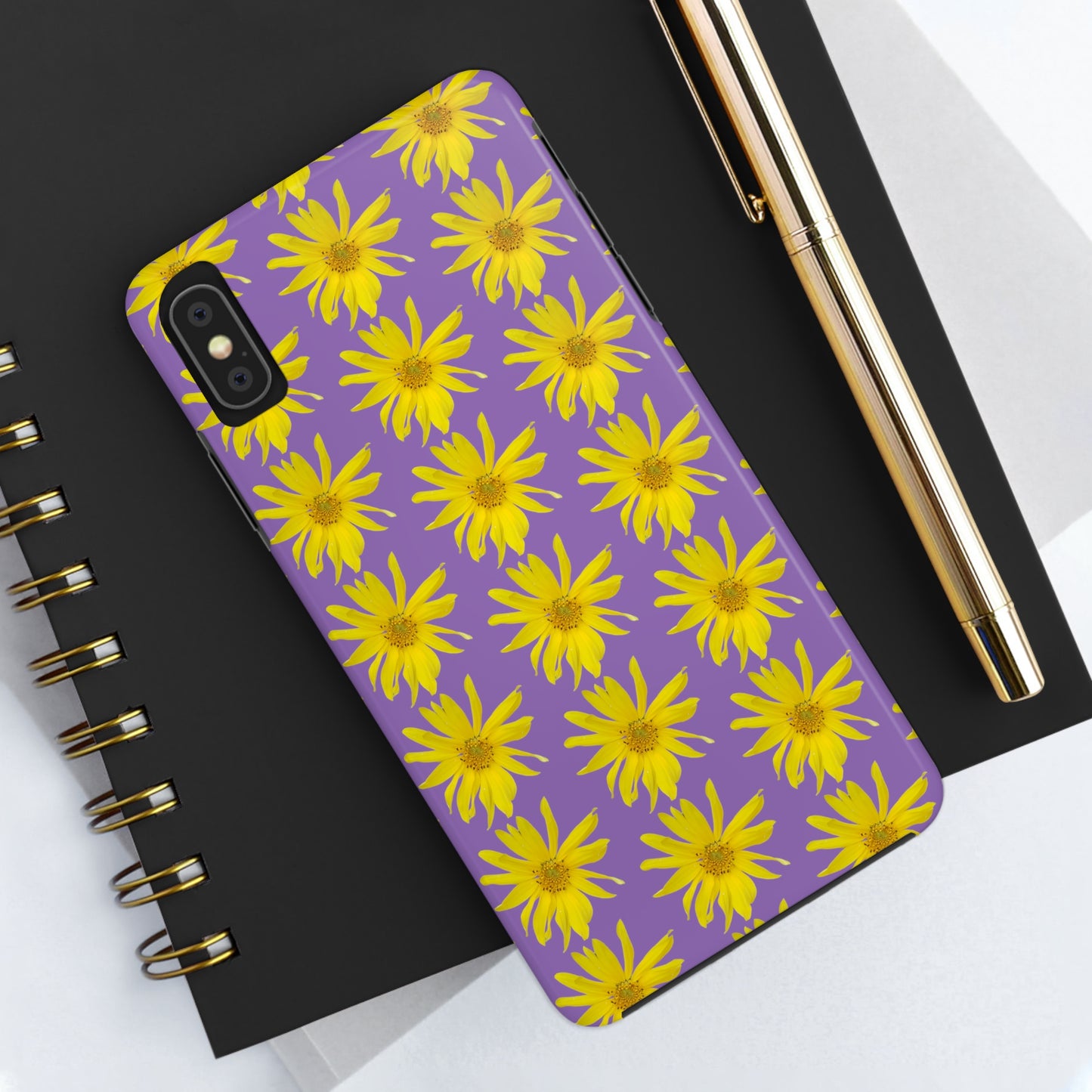 Wild Sunflower Purple Tough Phone Case