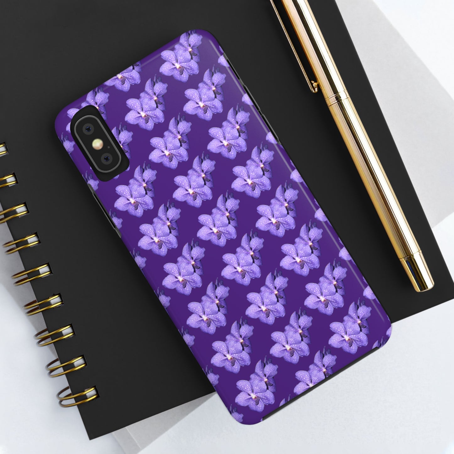 Blue Orchid Purple Tough Phone Case