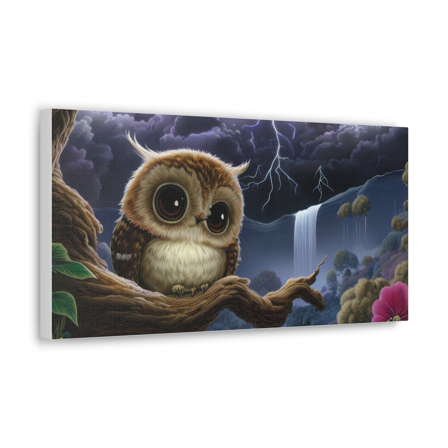 Rhode Island Owl - Canvas Wall Art