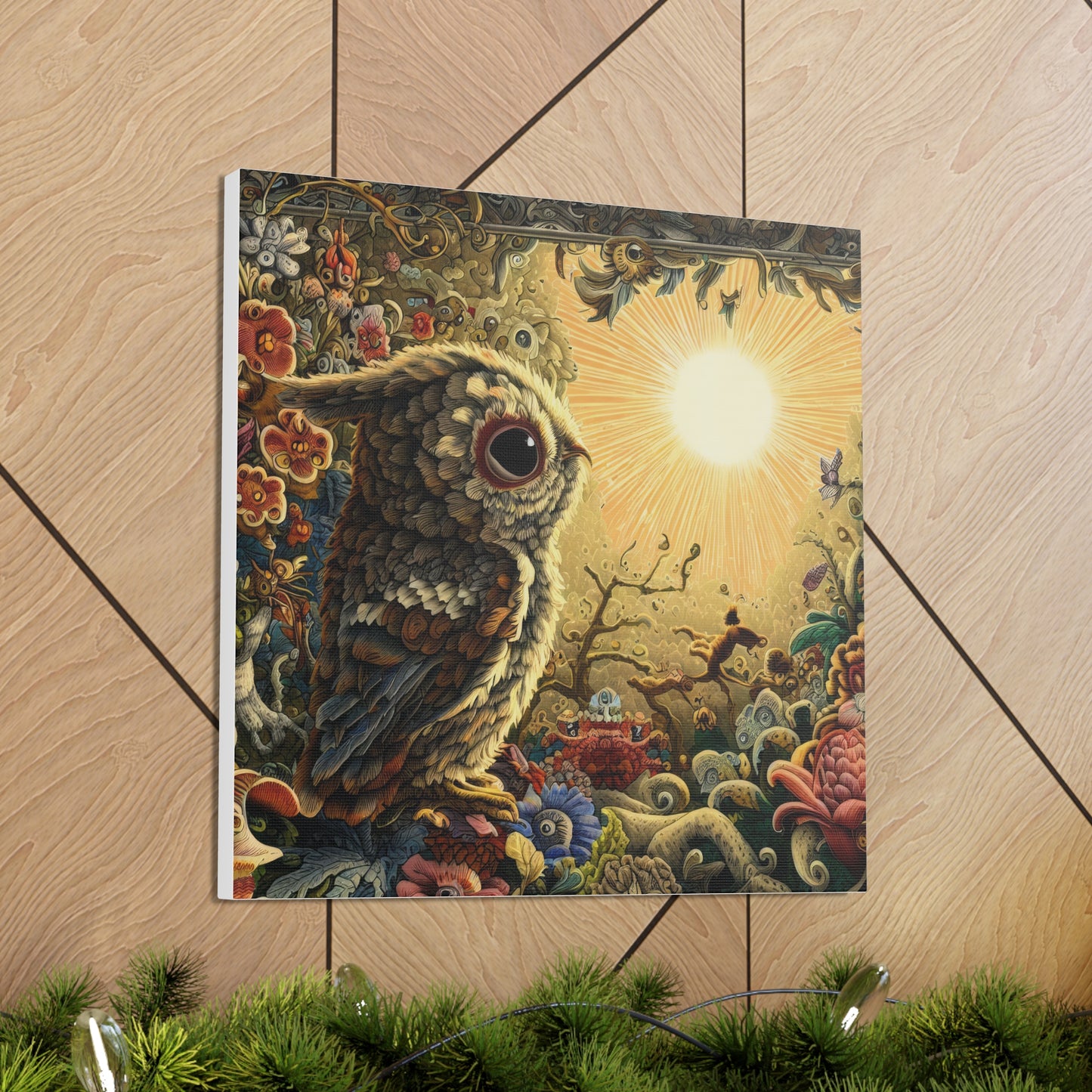 North Carolina Owl - Canvas Wall Art