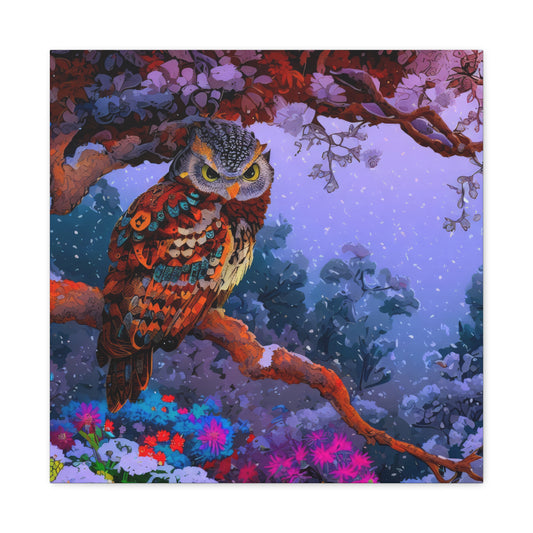 Wyoming Owl  - Canvas Wall Art