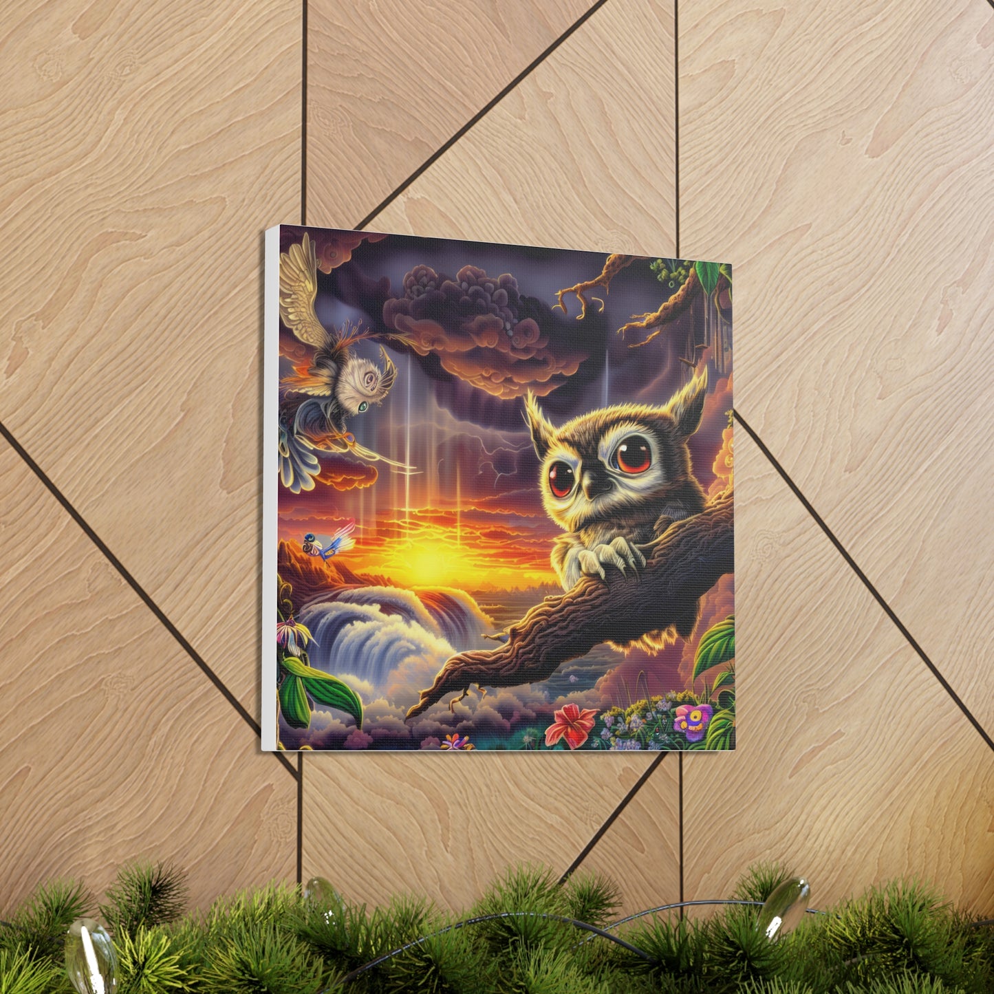 Agamemon Owl - Canvas Wall Art