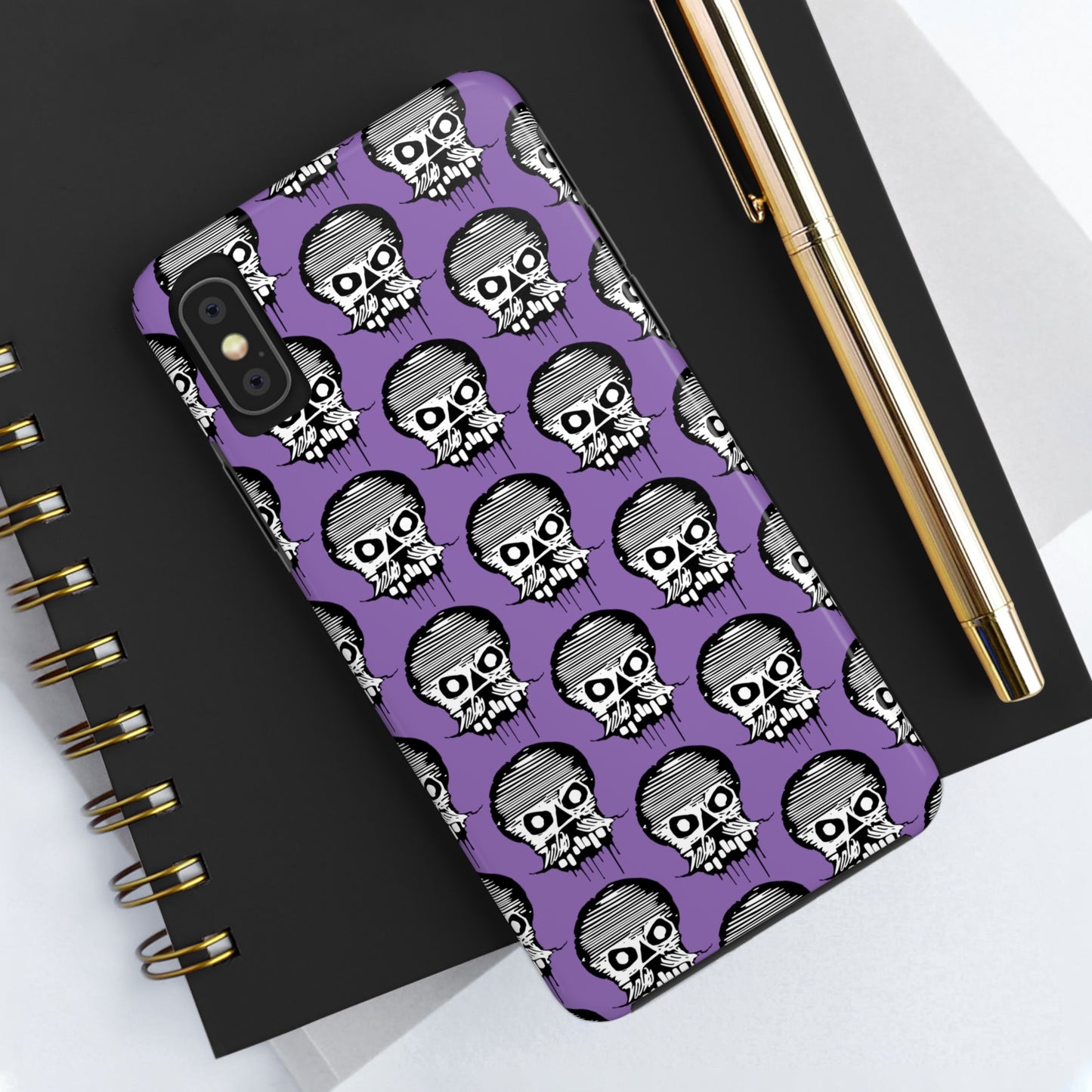 Skull Purple Tough Phone Case