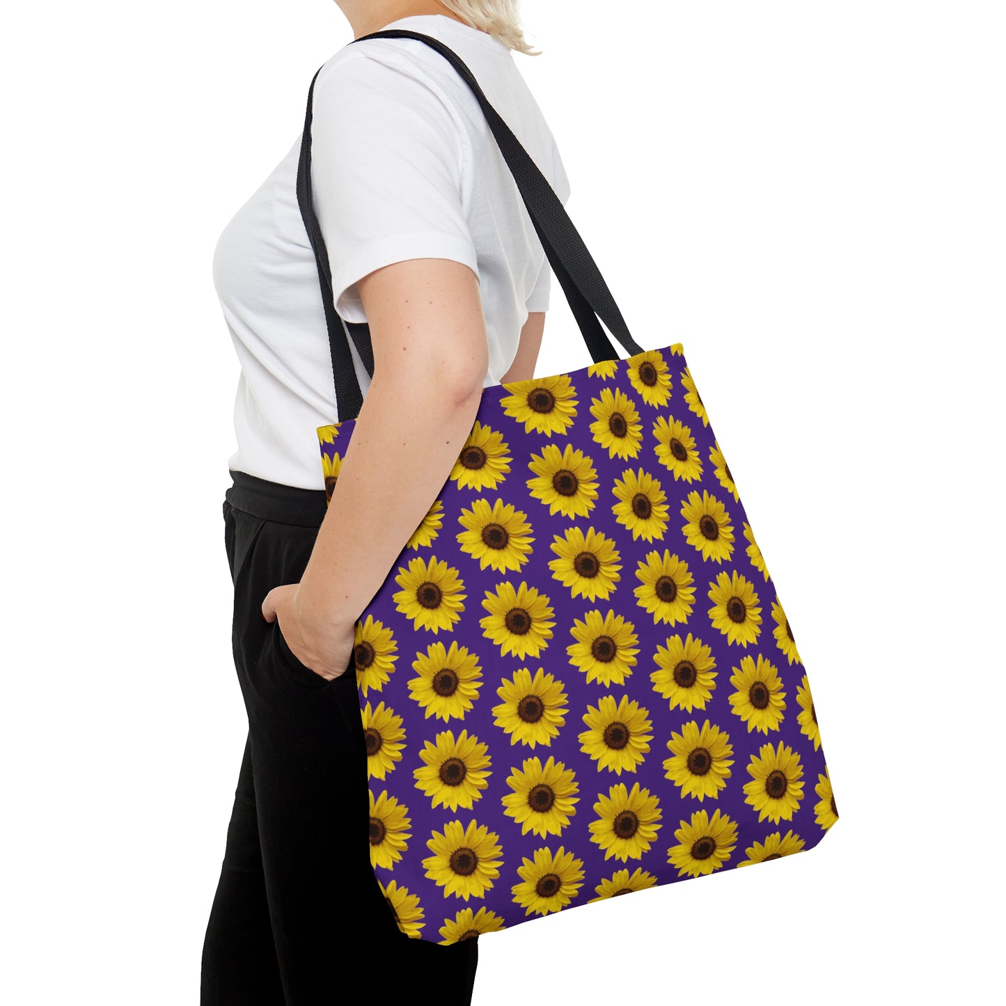 Sunflower Purple Tote Bag