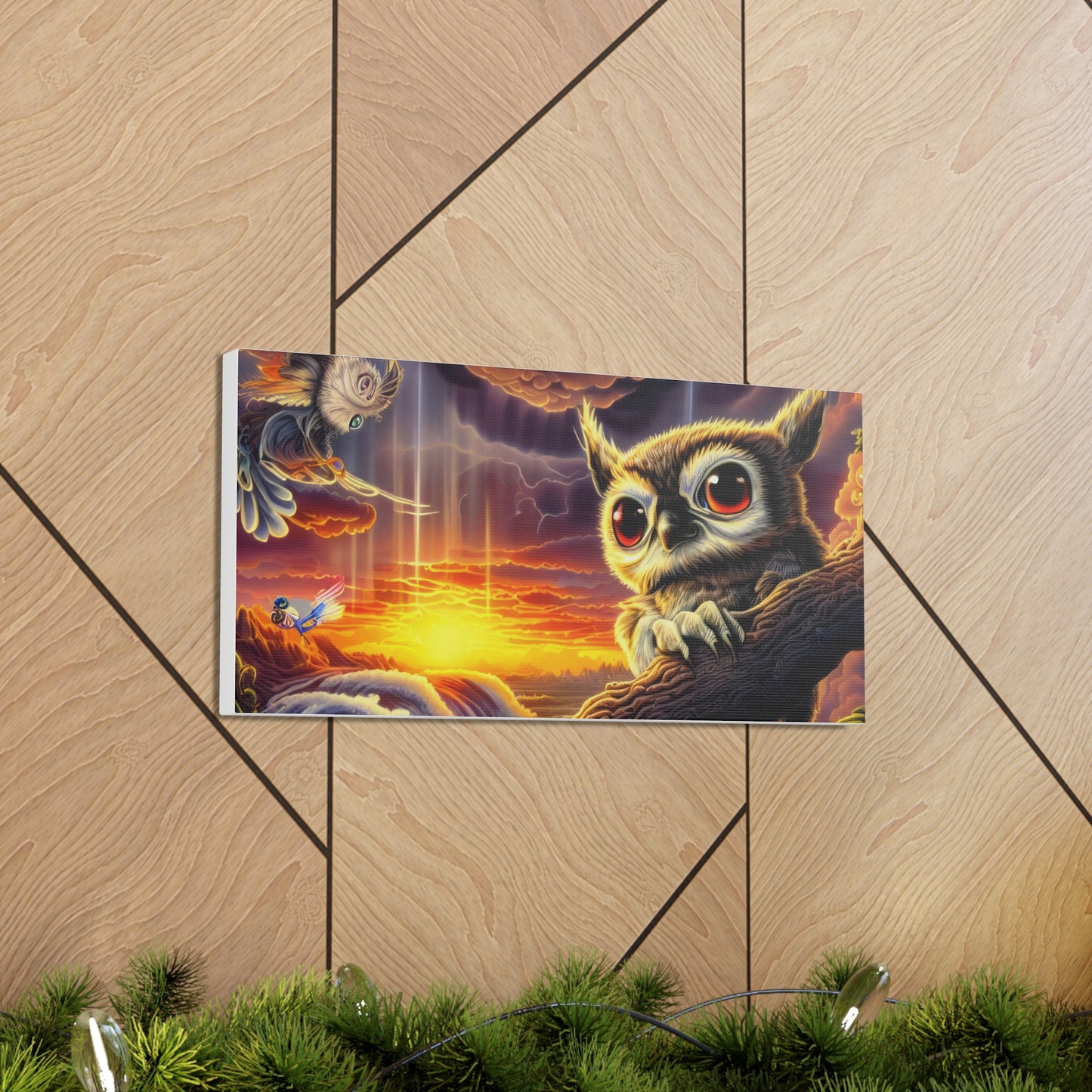 Agamemon Owl - Canvas Wall Art