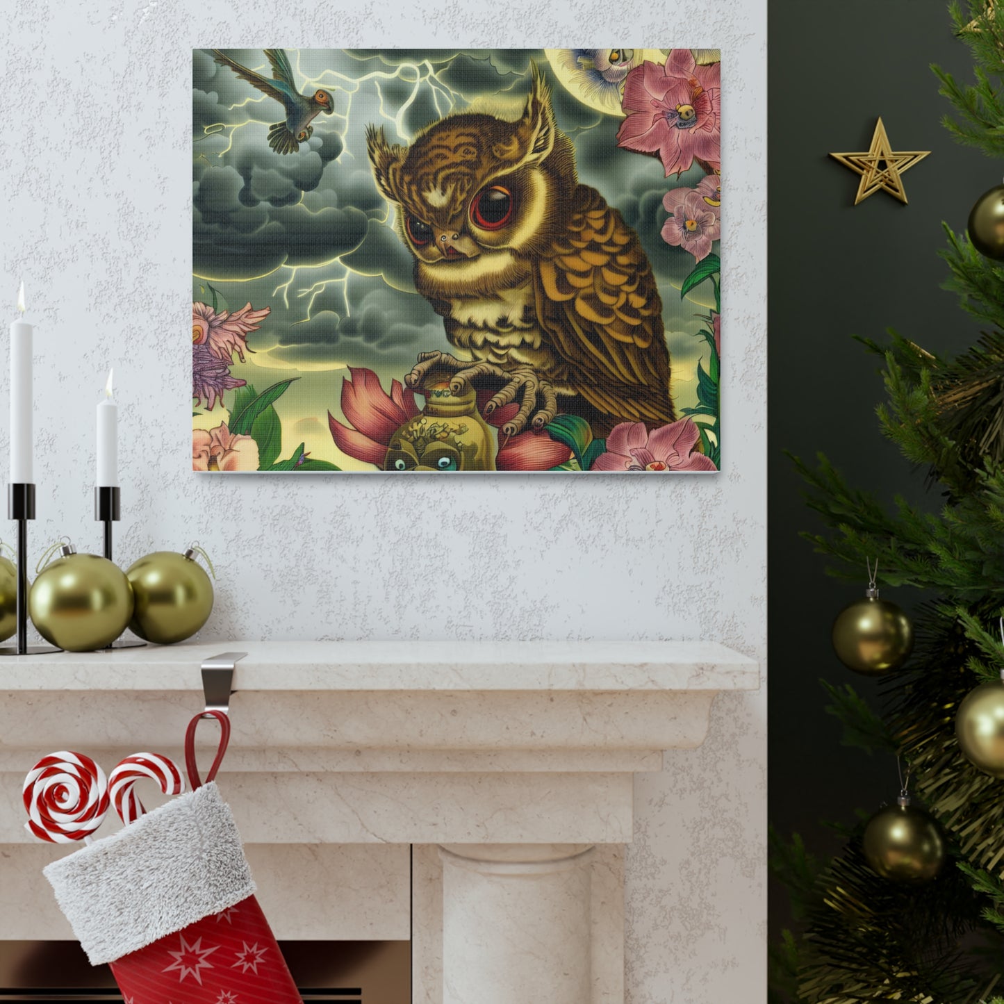 Indiana Owl - Canvas Wall Art