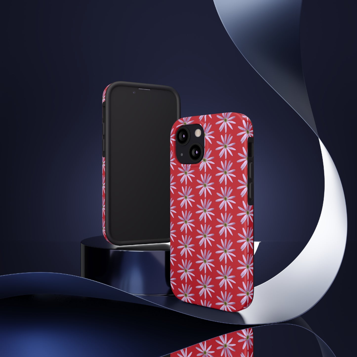 Aster Red Tough Phone Case