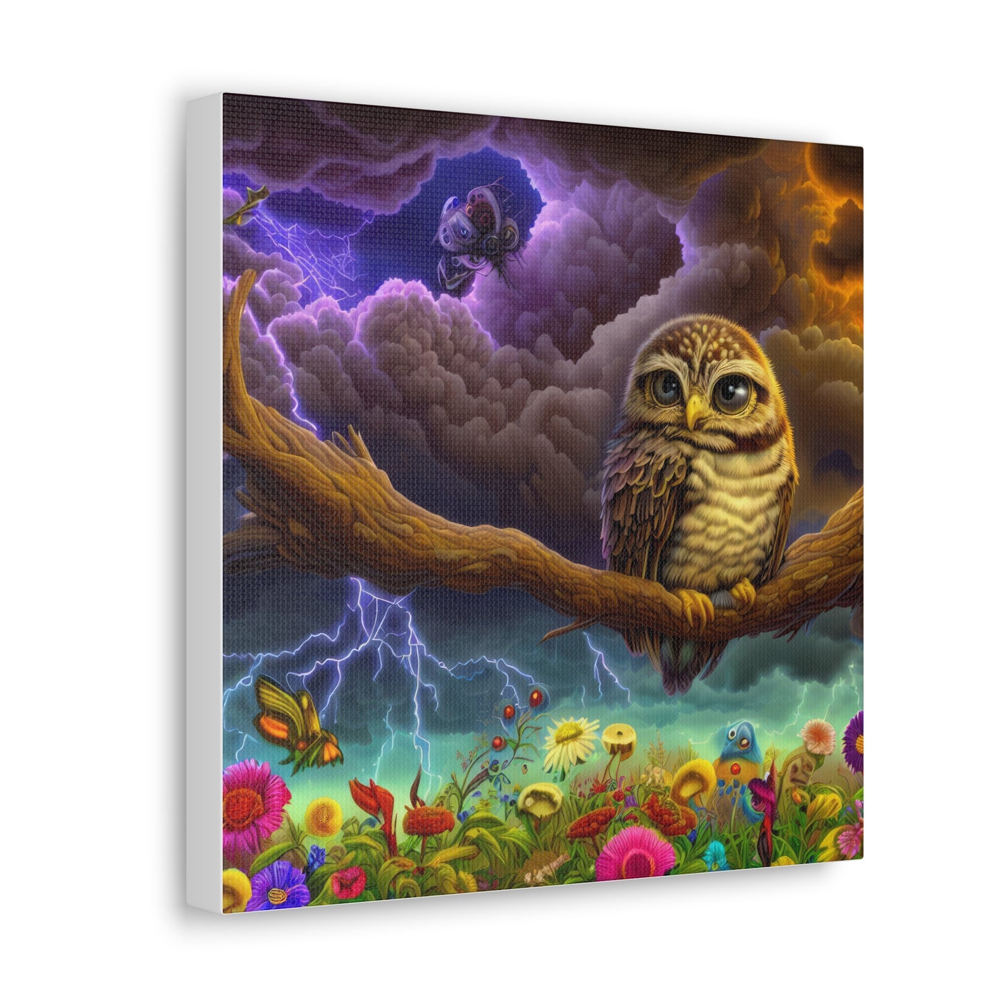 West Virginia Owl - Canvas Wall Art