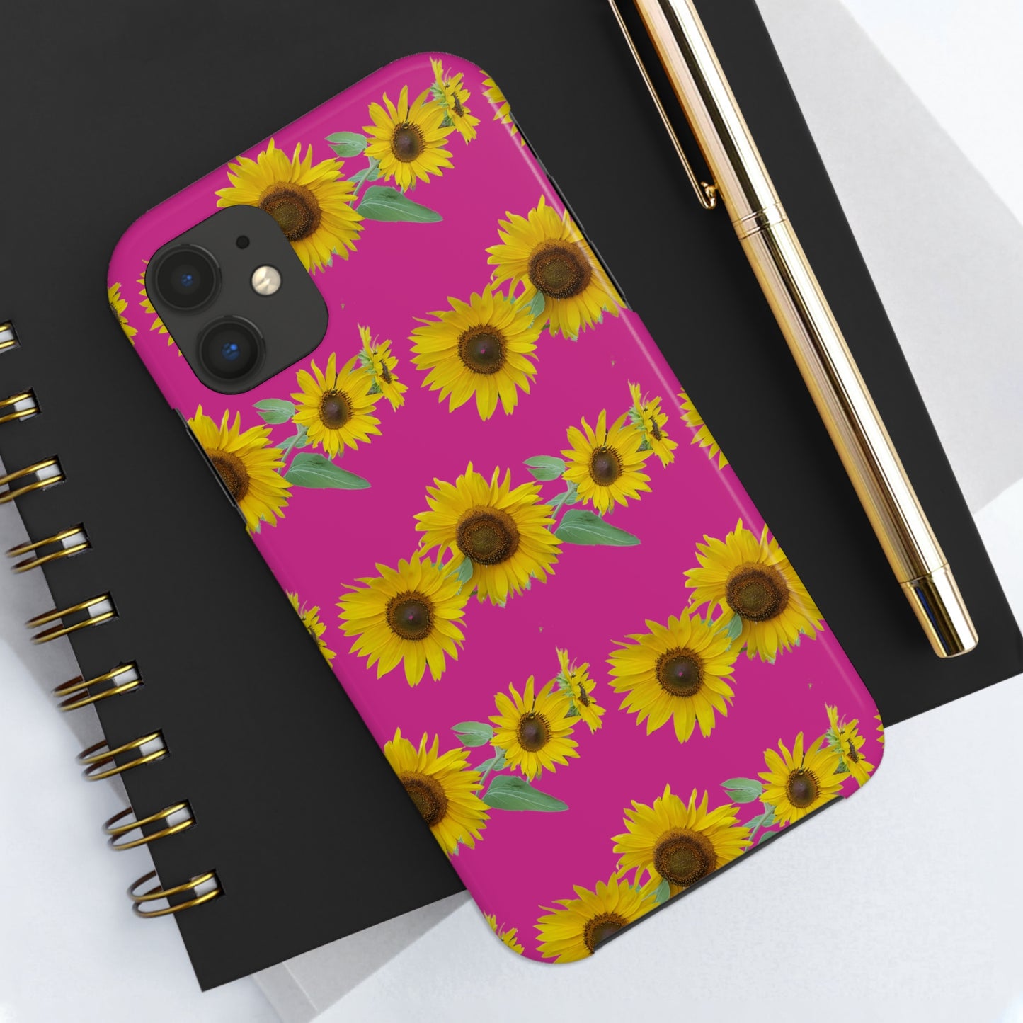 Sunflower Cluster Pink Tough Phone Case