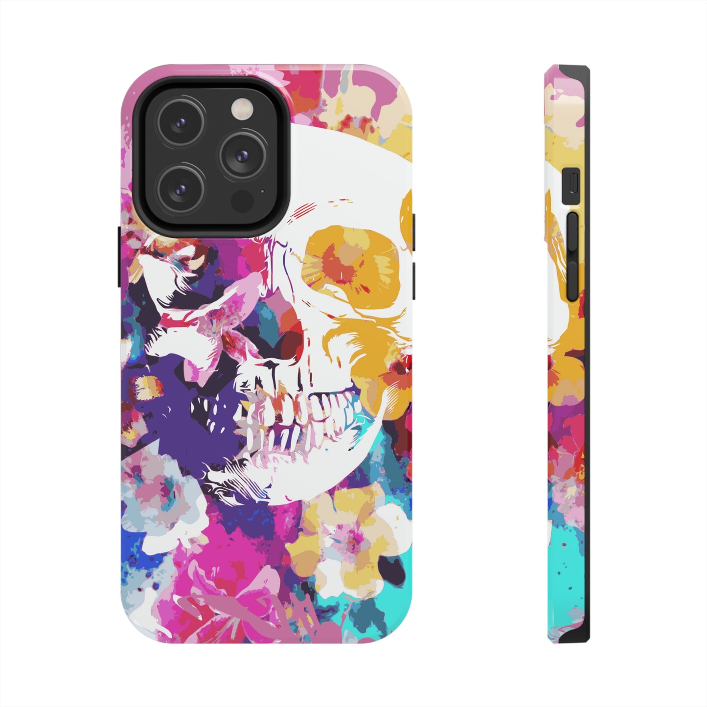 Skull and Bloom Tough Phone Case