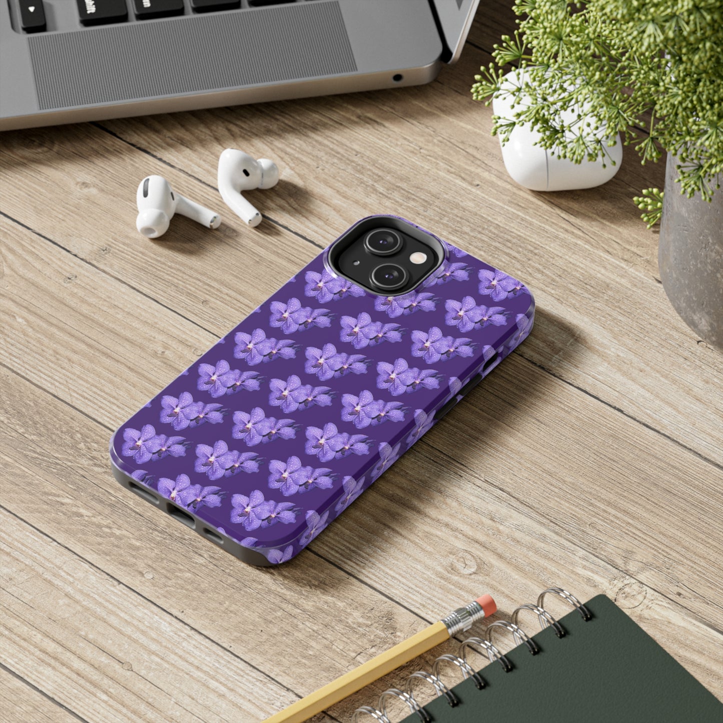 Blue Orchid Purple Tough Phone Case