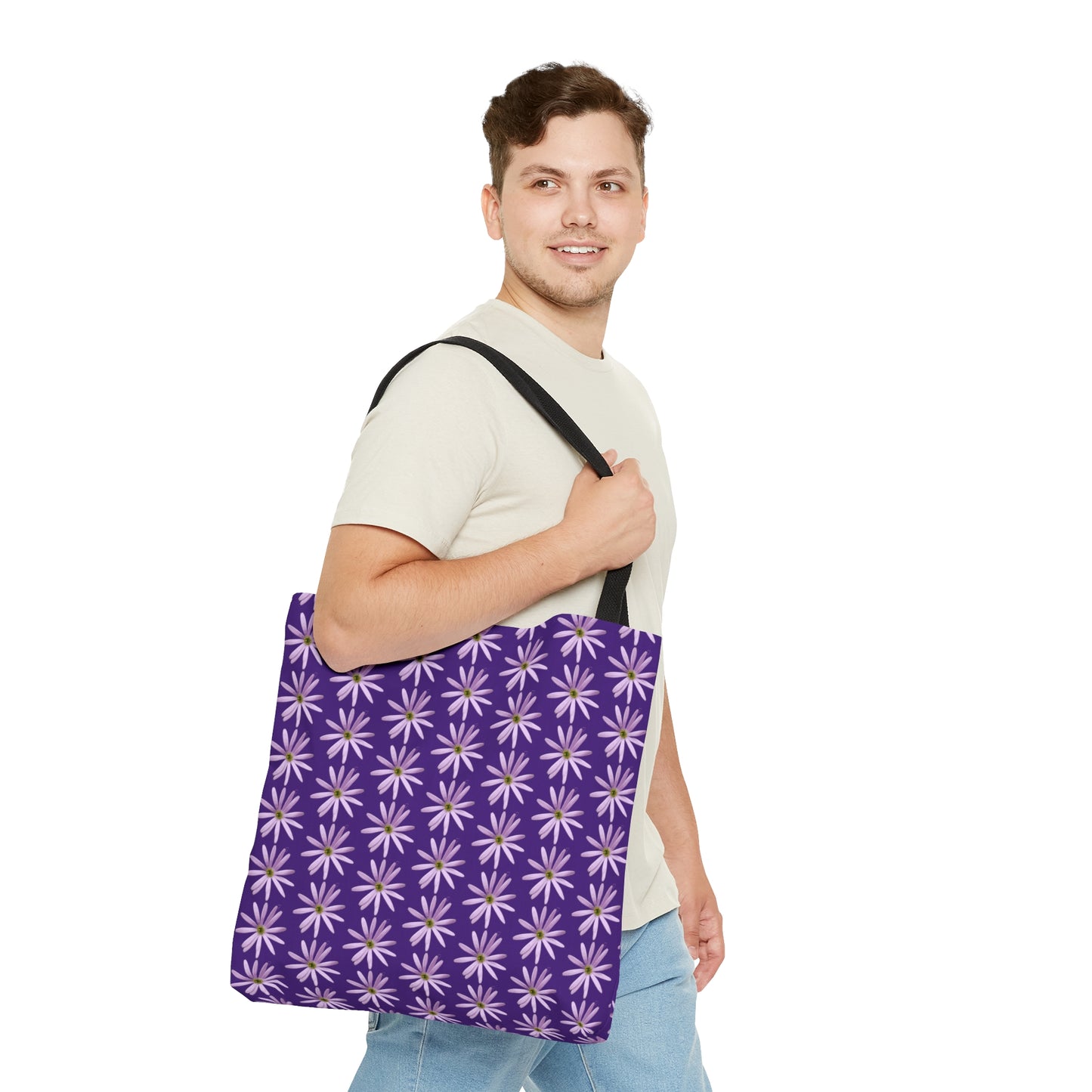 Aster Purple Tote Bag