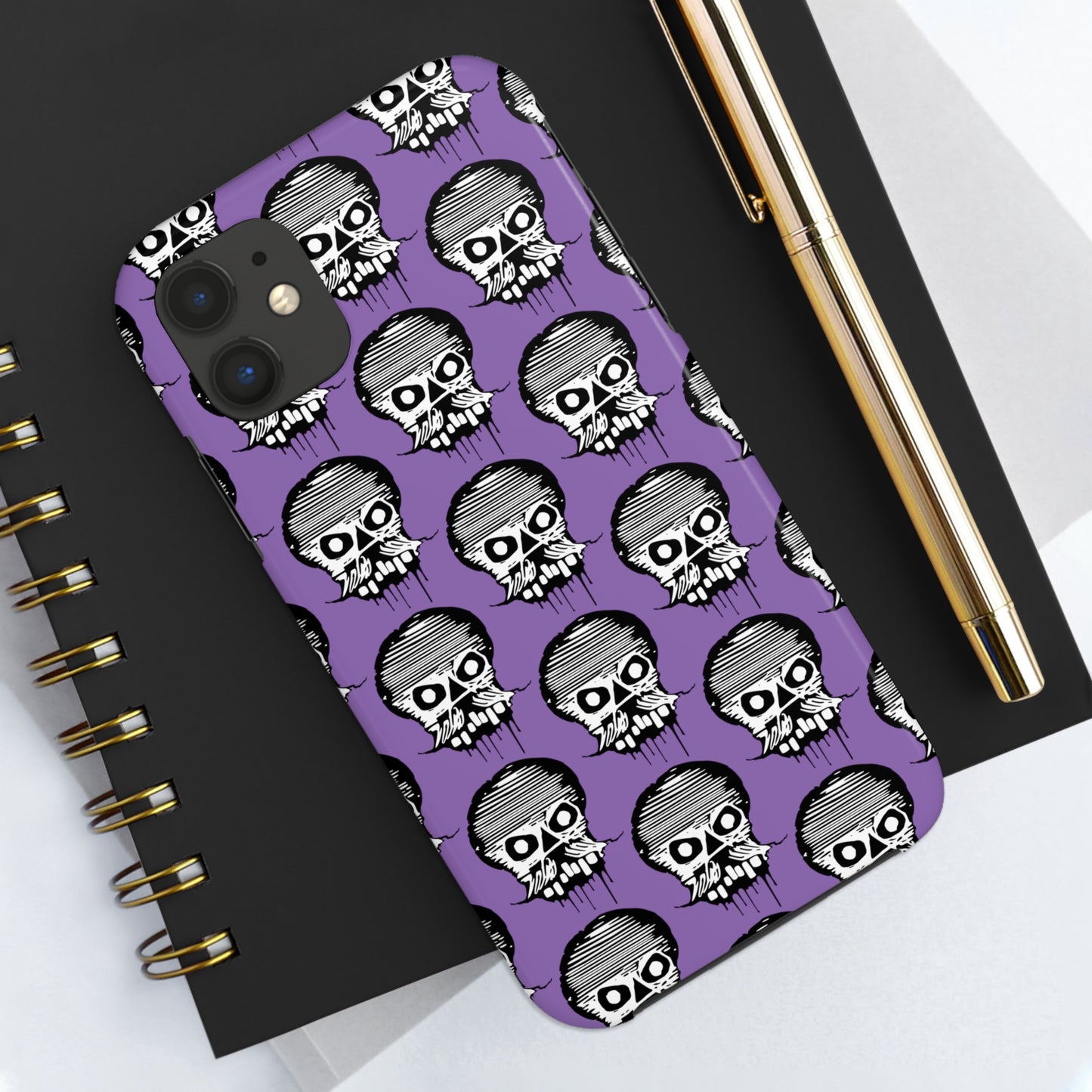 Skull Purple Tough Phone Case