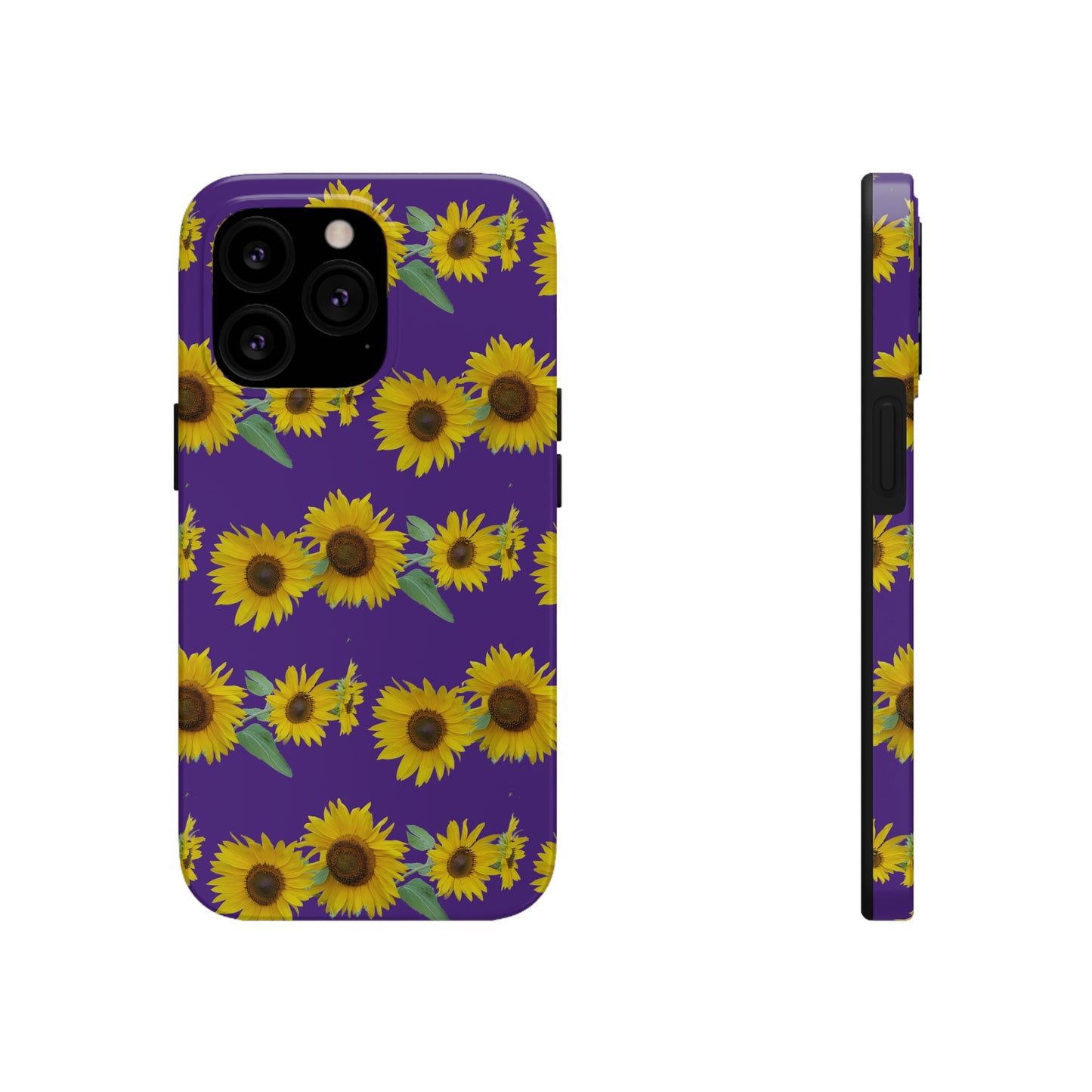 Sunflower Cluster Purple Tough Phone Case