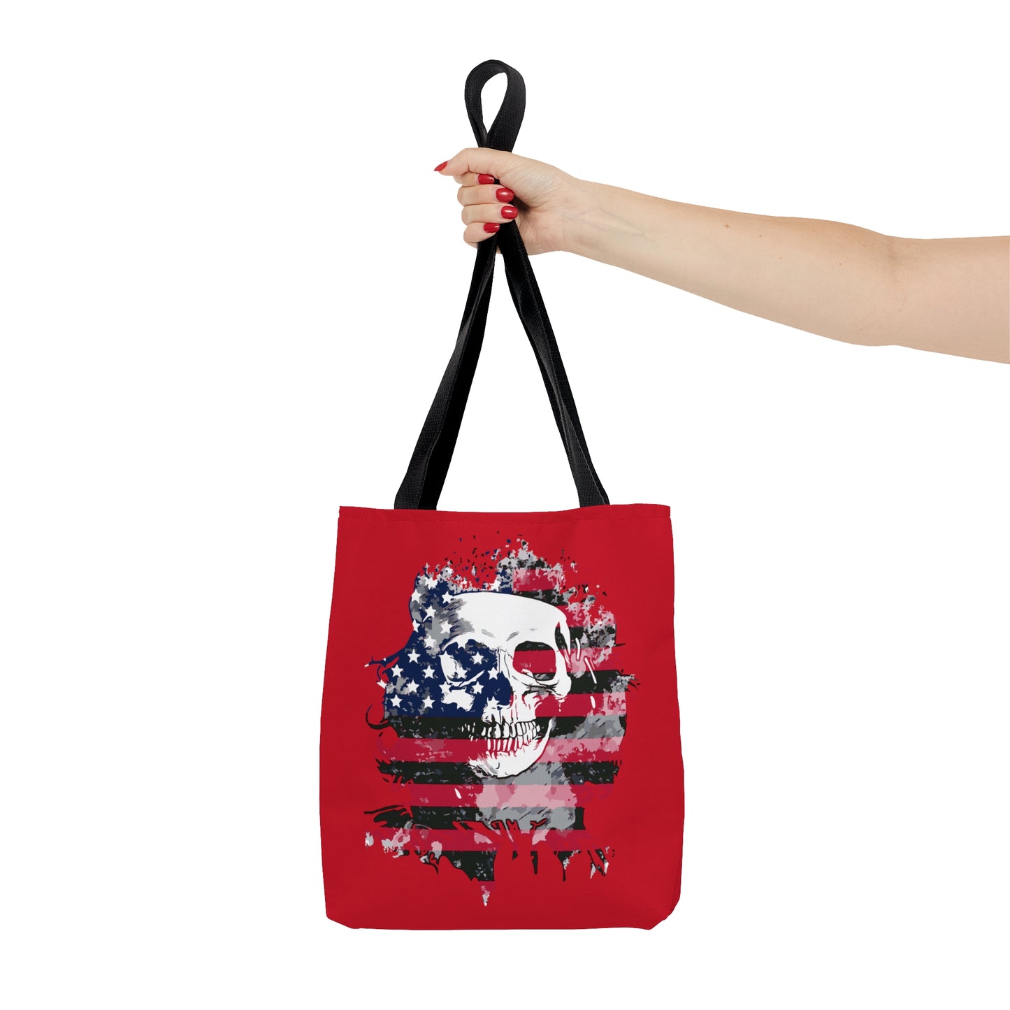 Skull and Flag Tote Bag