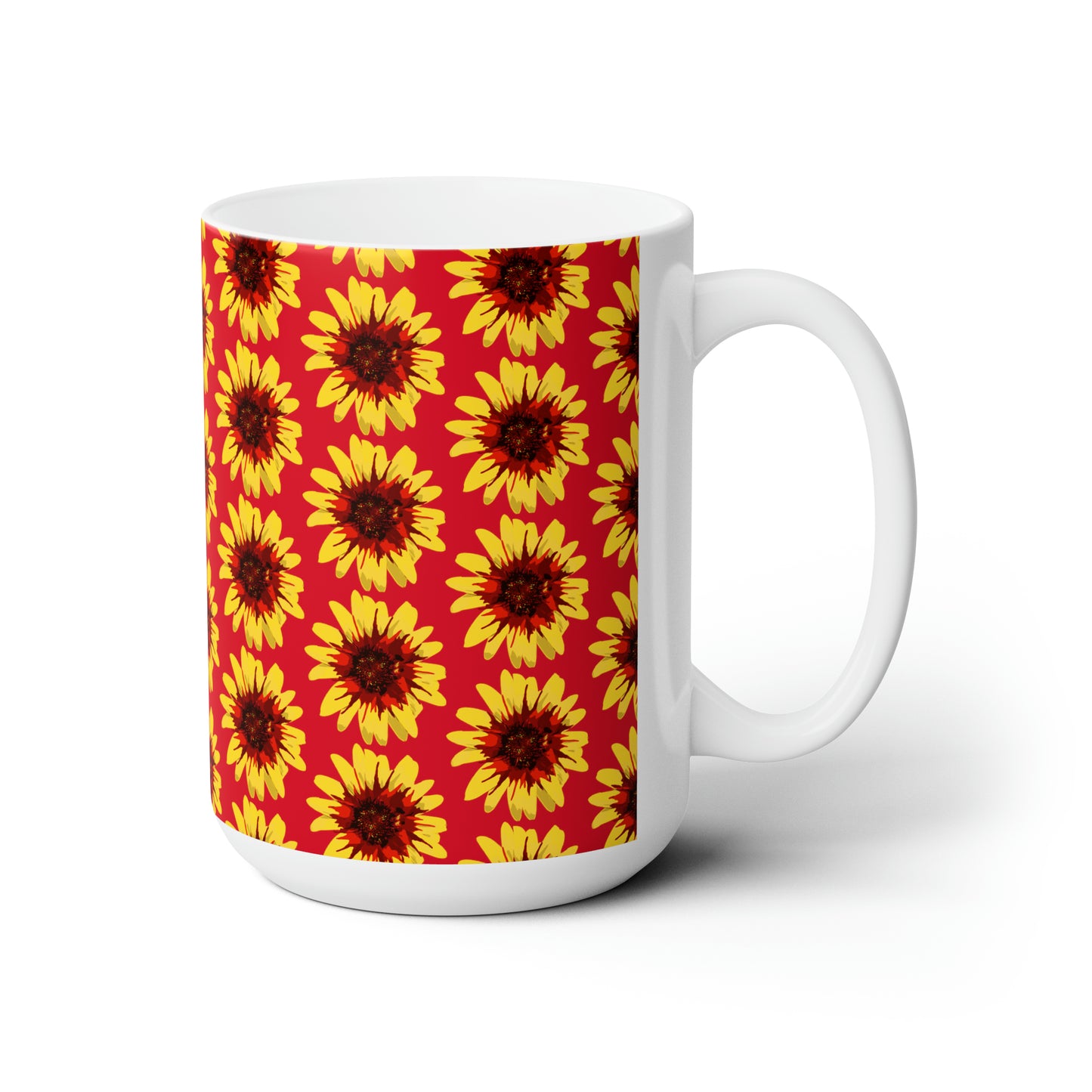 Sunflower Orchid Mug 15oz