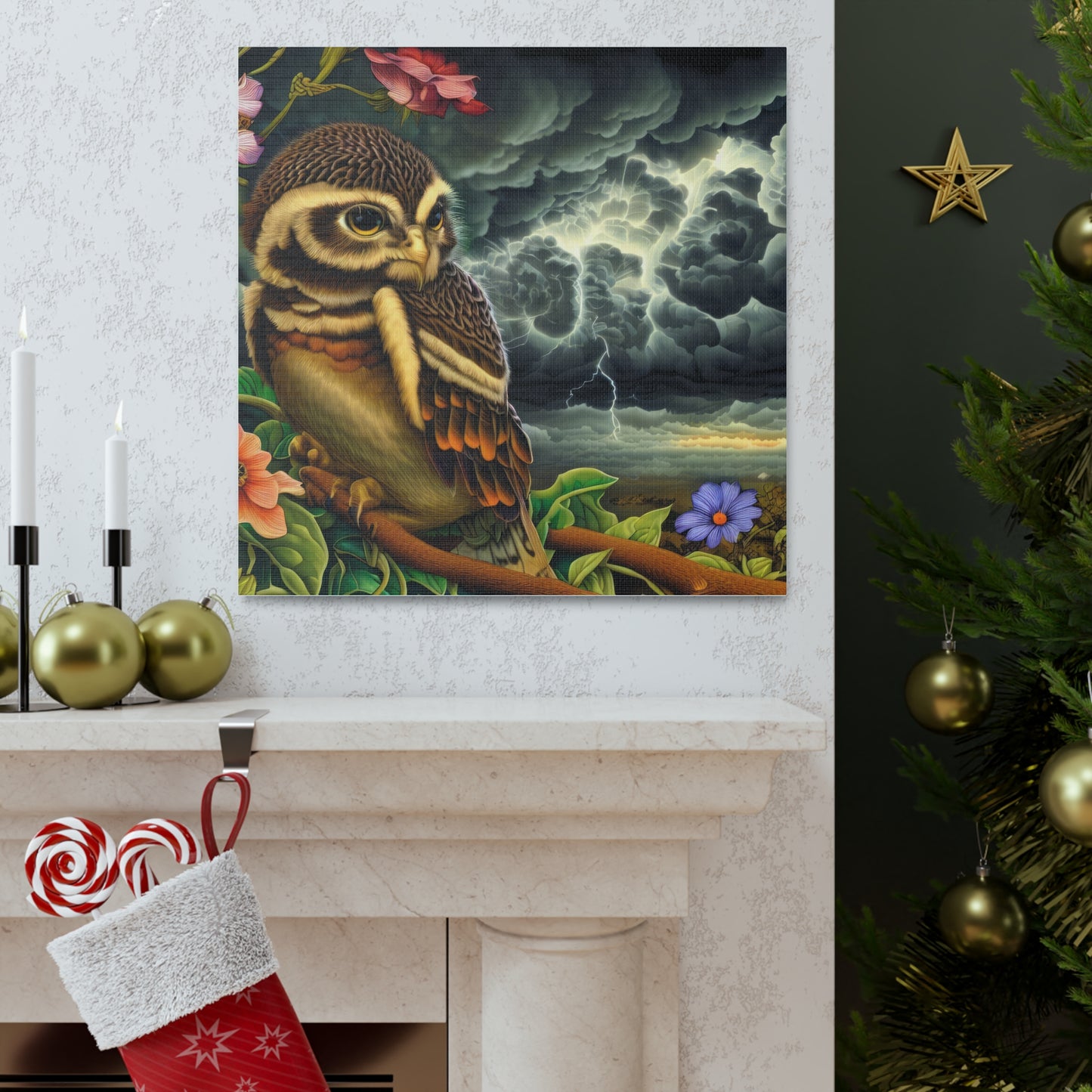 Aeolus Owl - Canvas Wall Art