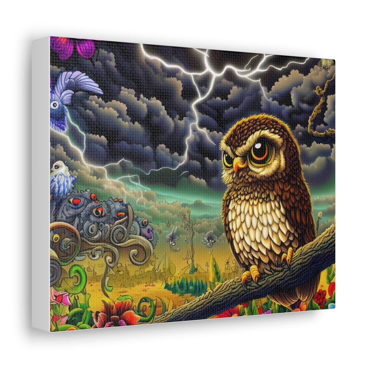 Oklahoma Owl - Canvas Wall Art