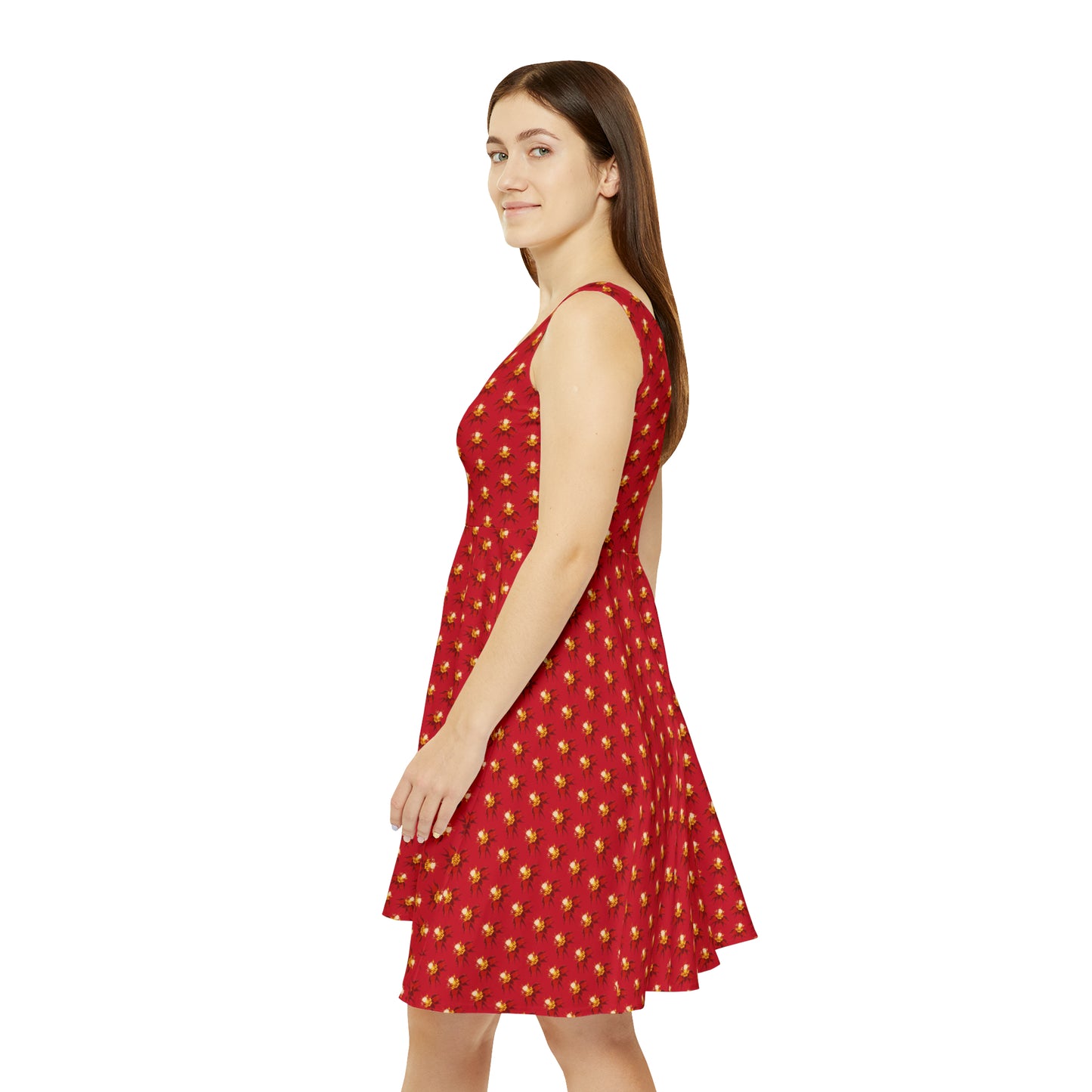 Orchid Sepal Skater Dress