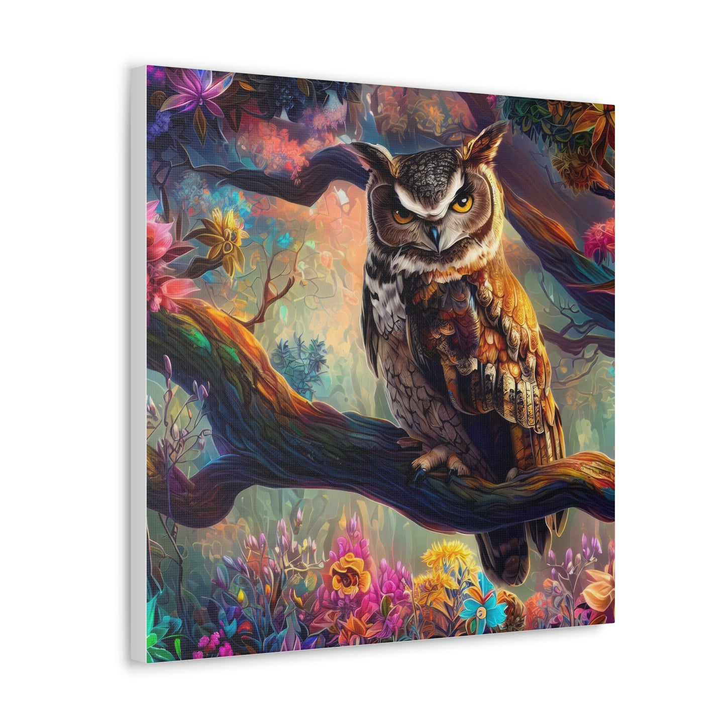 South Dakota Owl - Canvas Wall Art