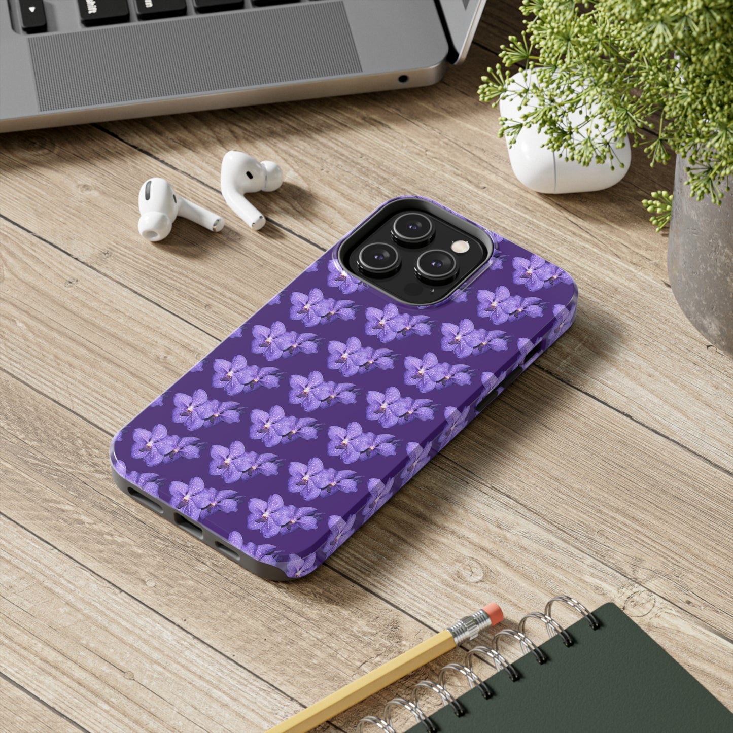 Blue Orchid Purple Tough Phone Case