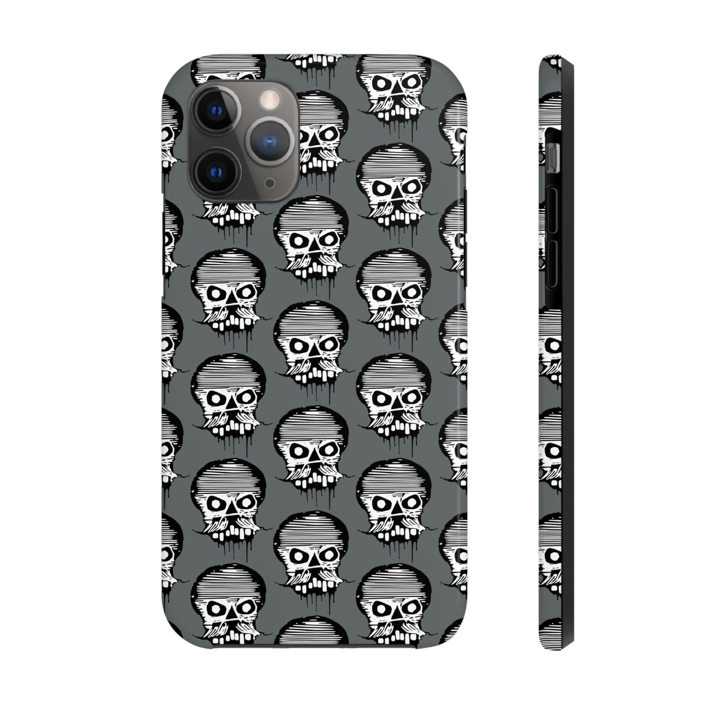 Skull Grey Tough Phone Case