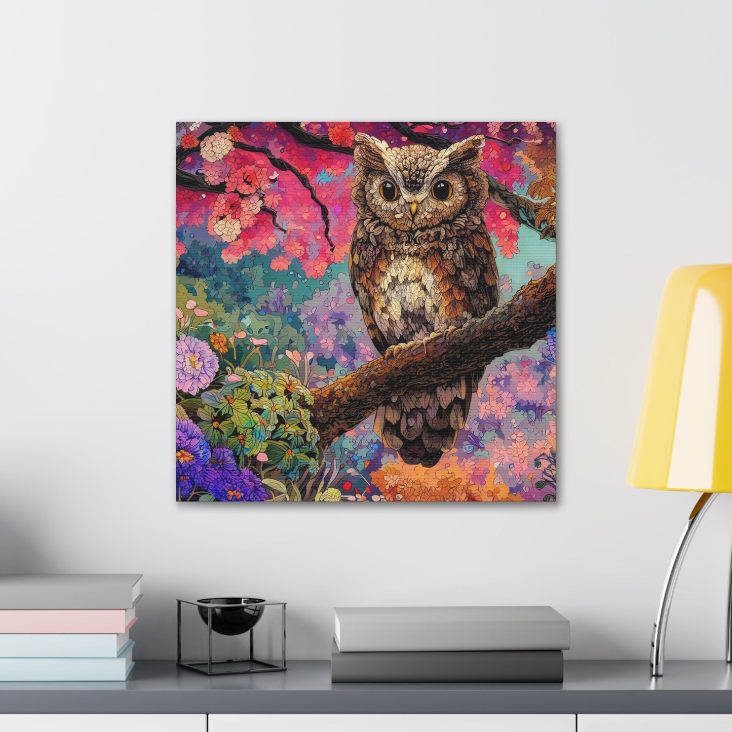 Nebraska Owl - Canvas Wall Art