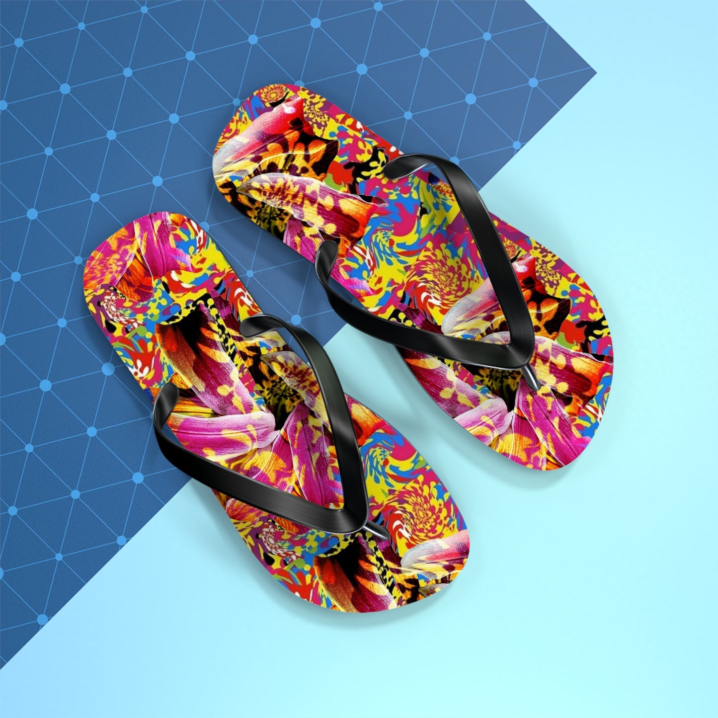 Floral Fiesta Flip Flops