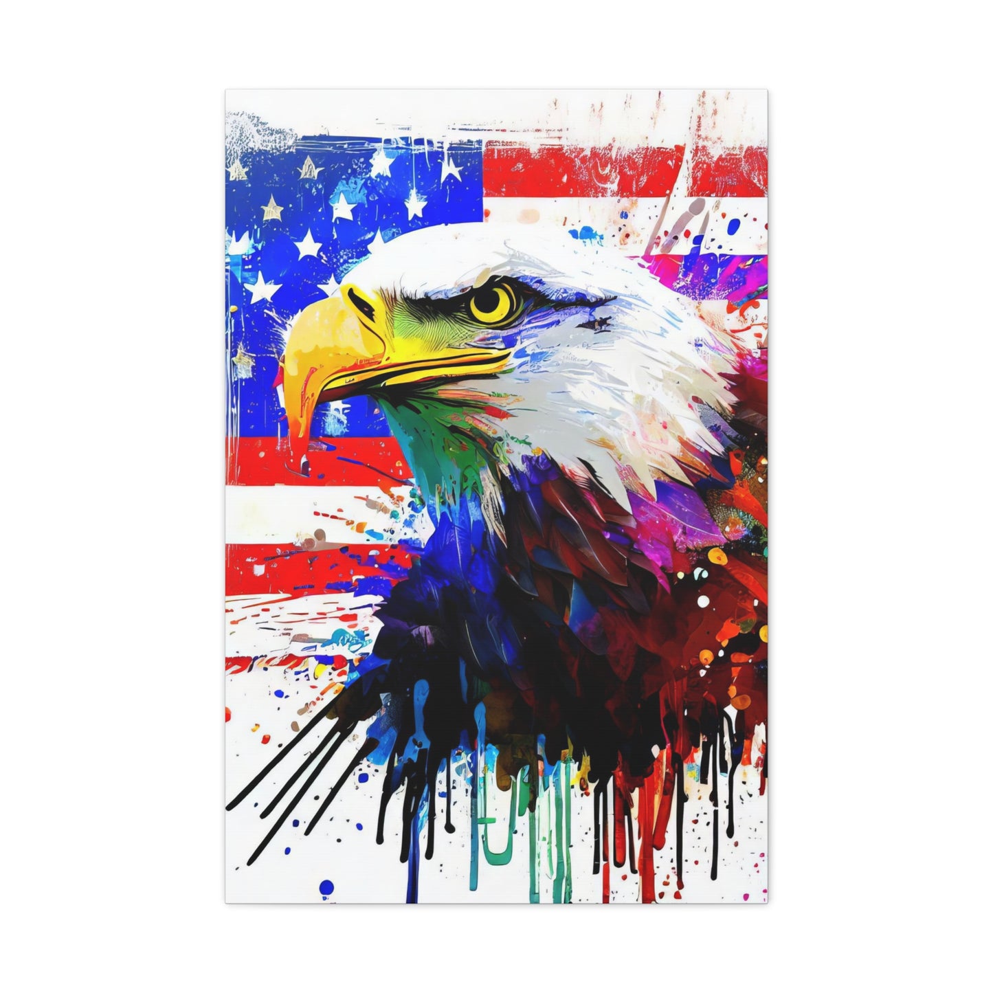 American Eagle Flag  - Canvas Wall Art