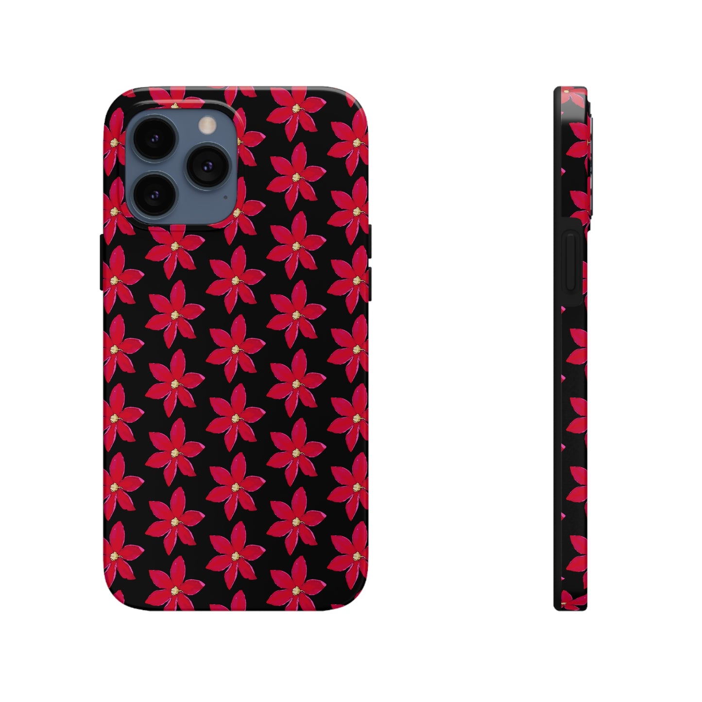 Regency Clematis Black Tough Phone Case