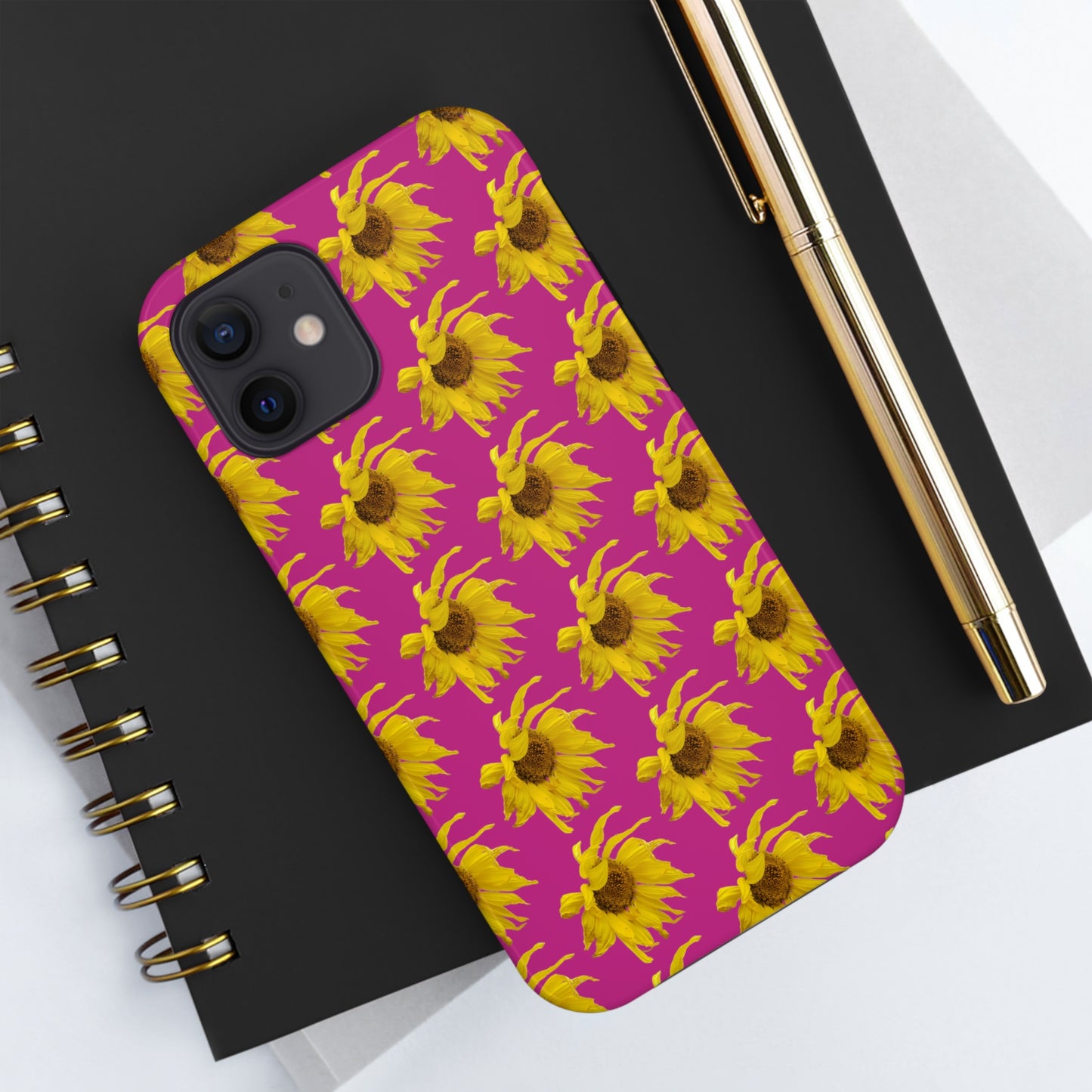 Fall Sunflower Pink Tough Phone Case